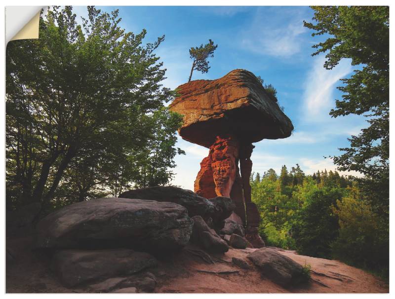 Artland Leinwandbild »Teufelstisch«, Felsen, (1 St.), auf Keilrahmen gespannt von Artland