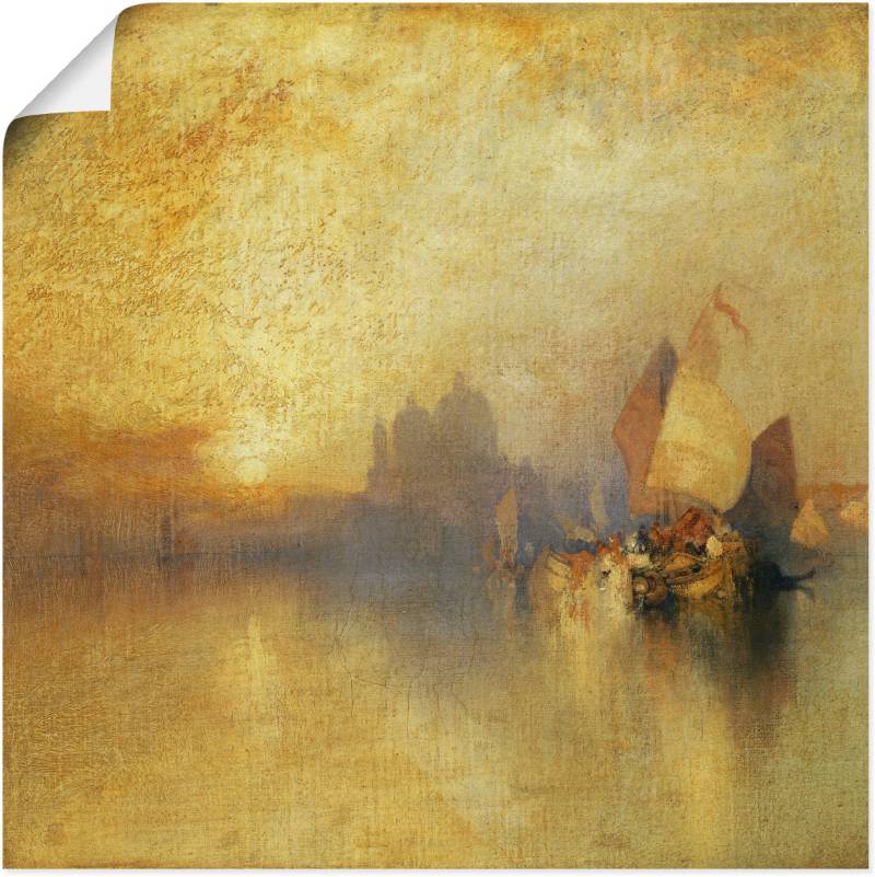 Artland Leinwandbild »Venedig bei Sonnenuntergang.«, Sonnenaufgang & -untergang, (1 St.), auf Keilrahmen gespannt von Artland