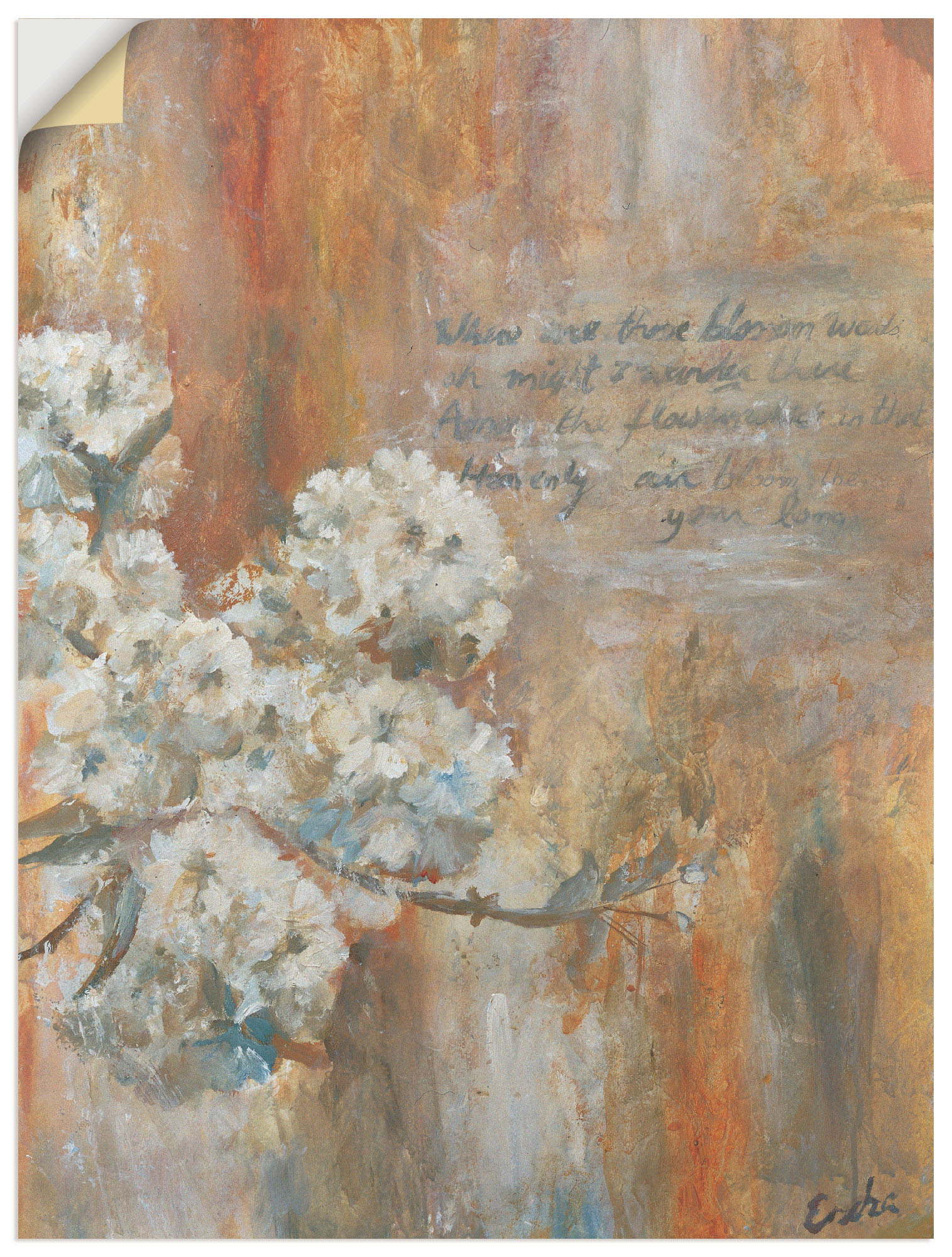 Artland Poster »Blüten«, Blumen, (1 St.), als Leinwandbild, Wandaufkleber oder Poster in versch. Grössen von Artland