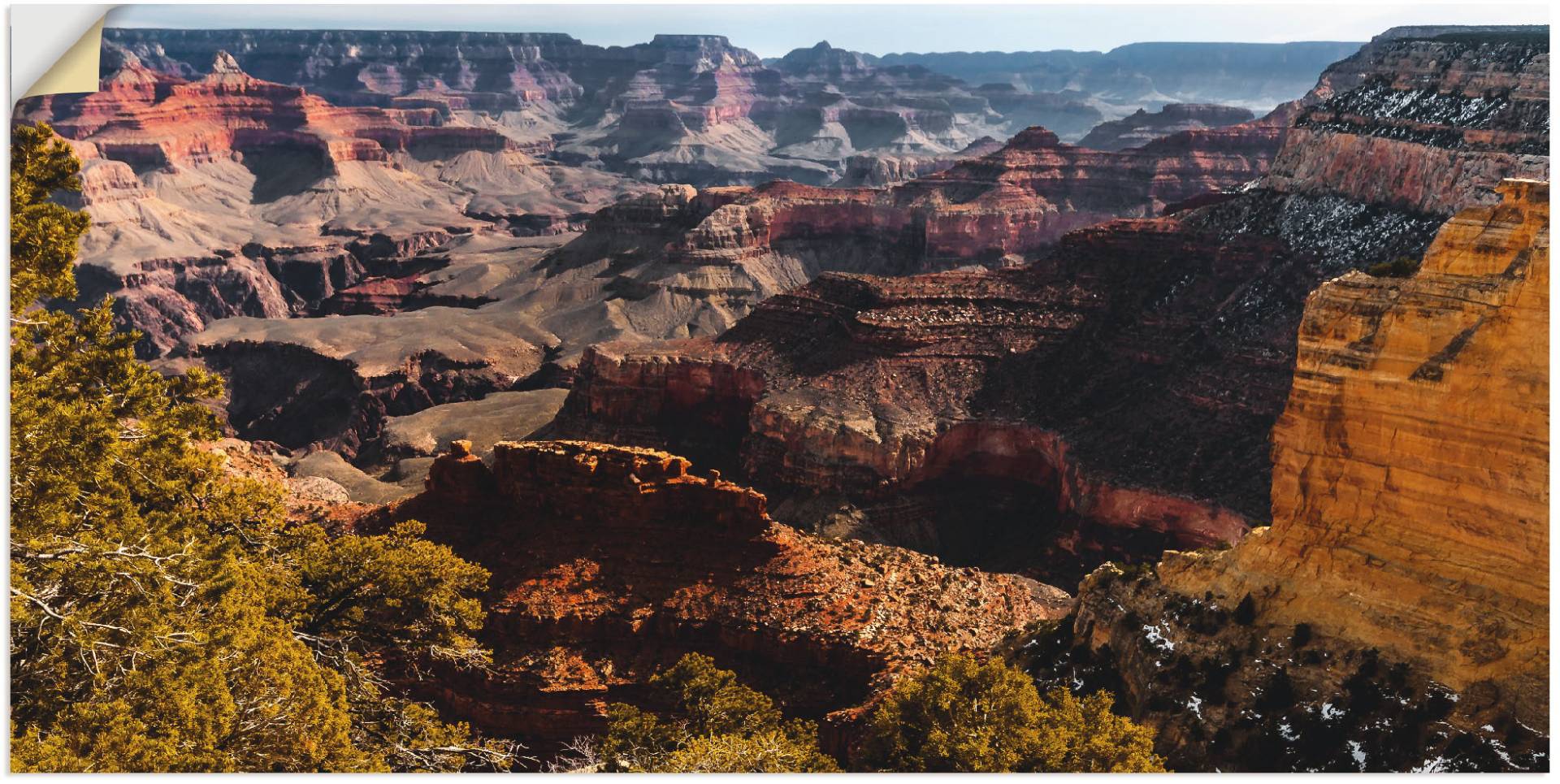 Artland Poster »Grand Canyon«, Felsen, (1 St.), als Alubild, Leinwandbild, Wandaufkleber oder Poster in versch. Grössen von Artland