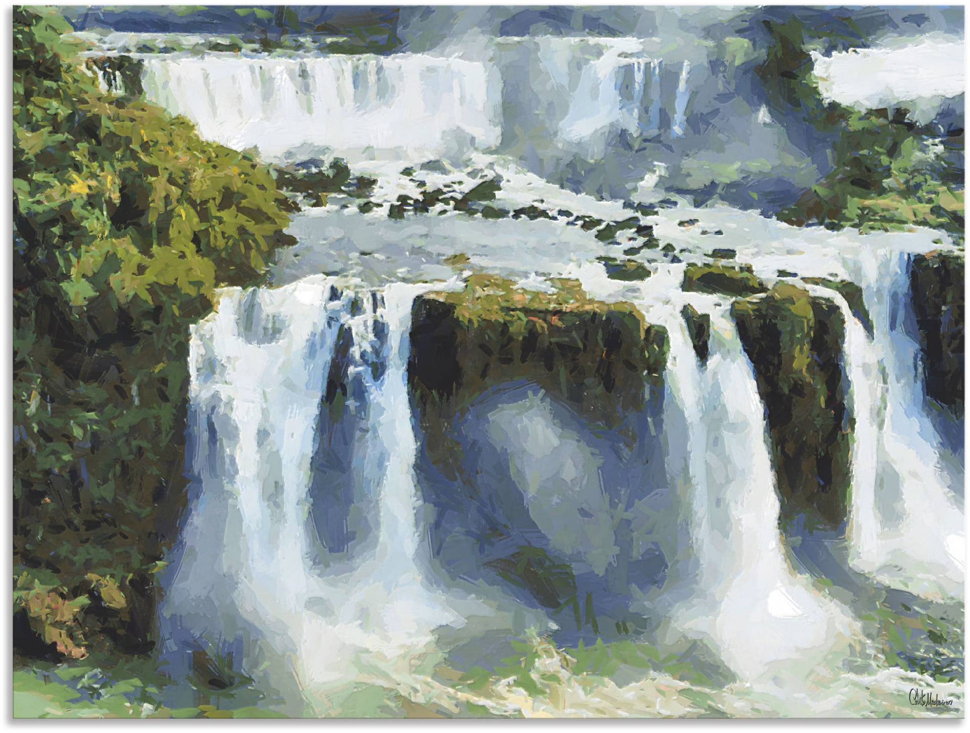 Artland Poster »Iguazu Wasserfälle IV«, Wasserfallbilder, (1 St.), als Alubild, Leinwandbild, Wandaufkleber oder Poster in versch. Grössen von Artland