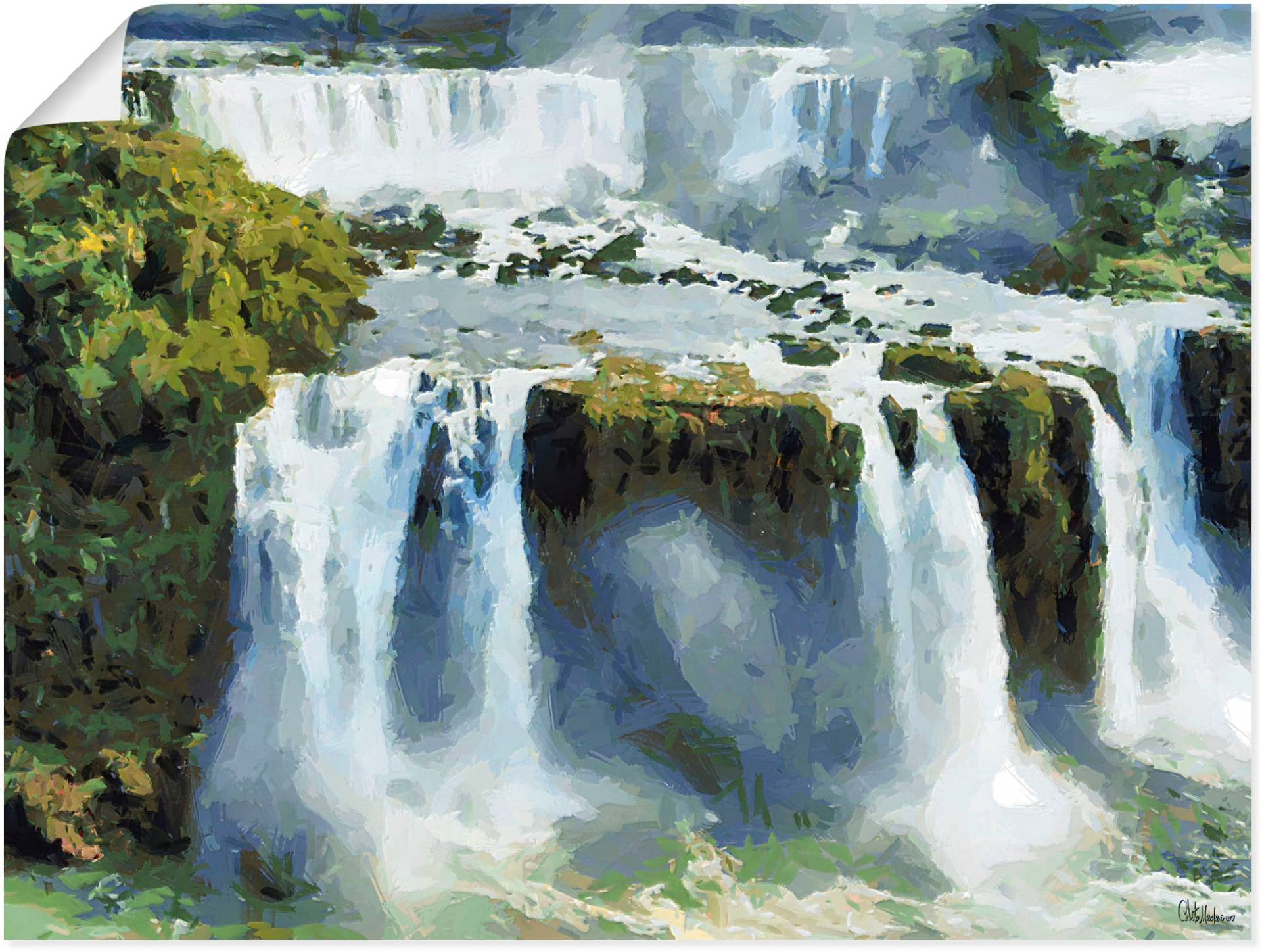 Artland Poster »Iguazu Wasserfälle IV«, Wasserfallbilder, (1 St.), als Alubild, Leinwandbild, Wandaufkleber oder Poster in versch. Grössen von Artland