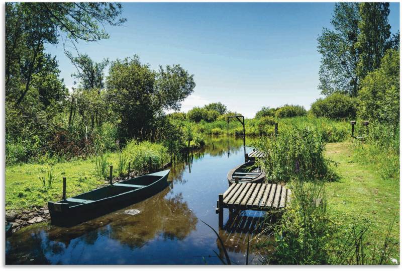 Artland Poster »Naturlandschaft am Fluss in Frankreich«, Gewässer, (1 St.), als Alubild, Leinwandbild, Wandaufkleber oder Poster in versch. Grössen von Artland