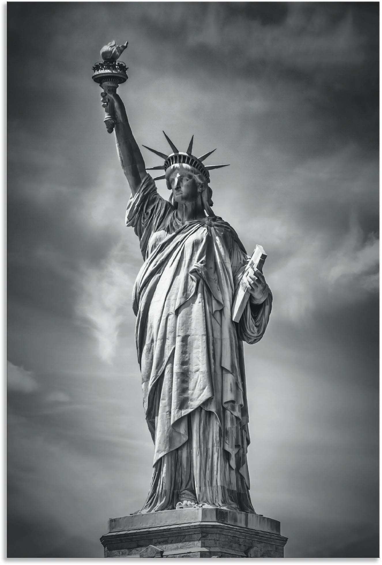 Artland Poster »New York City Freiheitsstatue II«, Bilder von Amerika, (1 St.), als Alubild, Leinwandbild, Wandaufkleber oder Poster in versch. Grössen von Artland