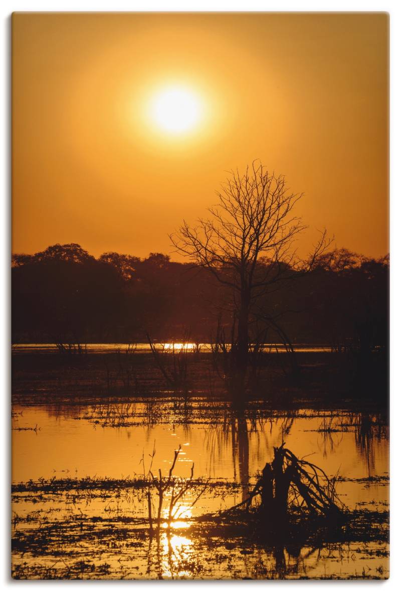 Artland Poster »Sonnenuntergang II«, Afrika, (1 St.), als Alubild, Leinwandbild, Wandaufkleber oder Poster in versch. Grössen von Artland