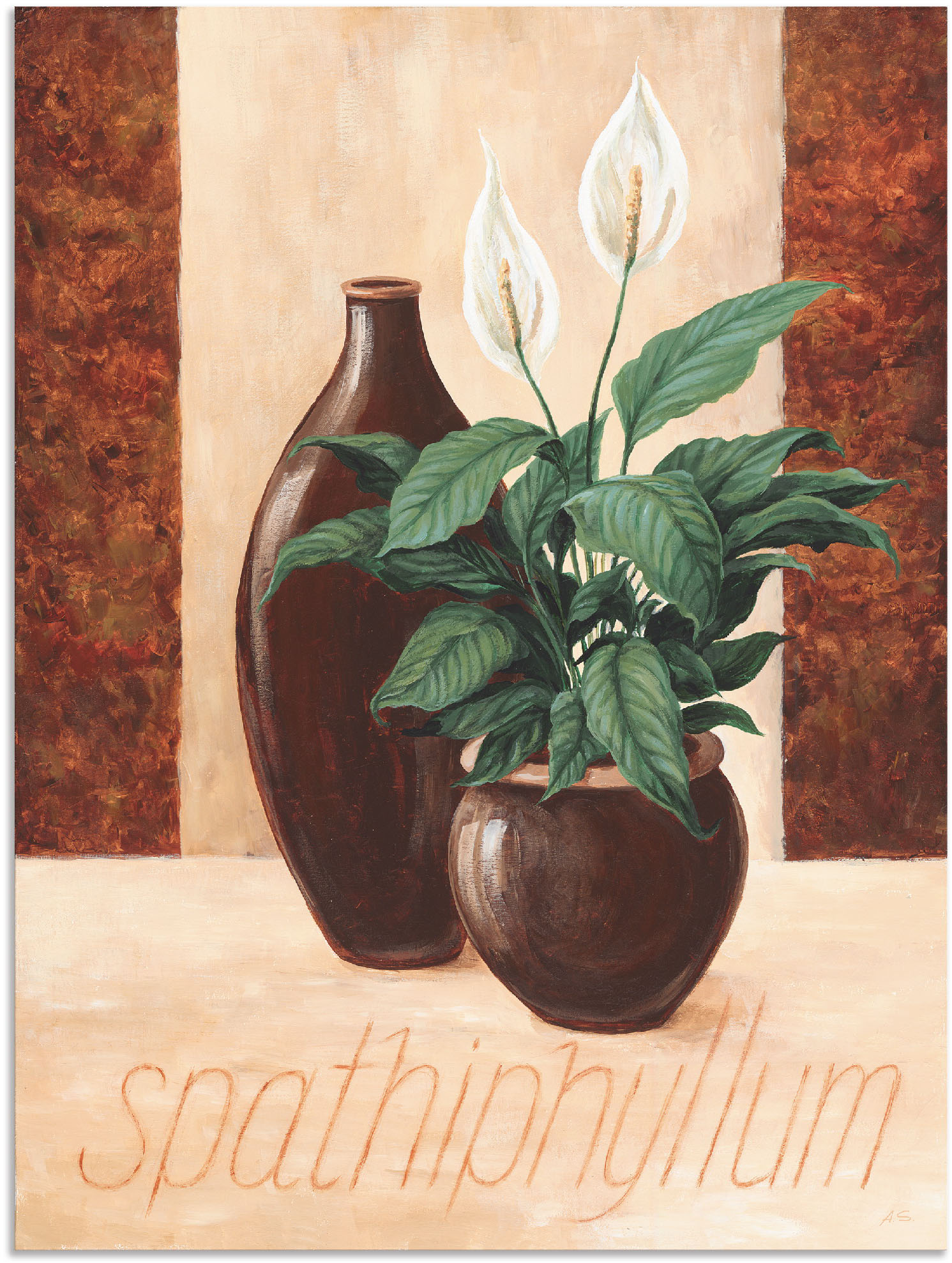 Artland Poster »Spathiphyllum - Einblatt«, Pflanzenbilder, (1 St.), als Alubild, Leinwandbild, Wandaufkleber oder Poster in versch. Grössen von Artland