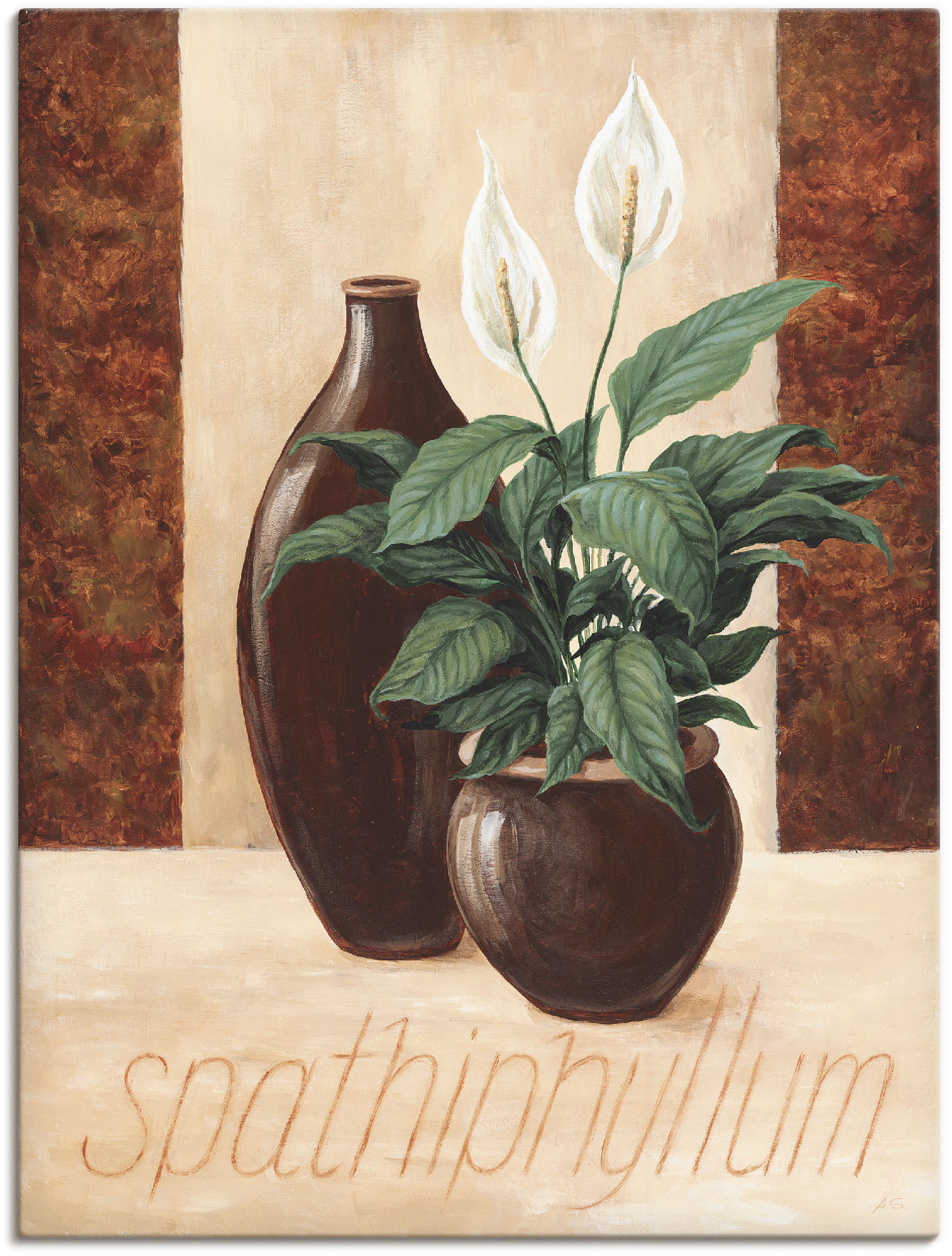 Artland Poster »Spathiphyllum - Einblatt«, Pflanzenbilder, (1 St.), als Alubild, Leinwandbild, Wandaufkleber oder Poster in versch. Grössen von Artland