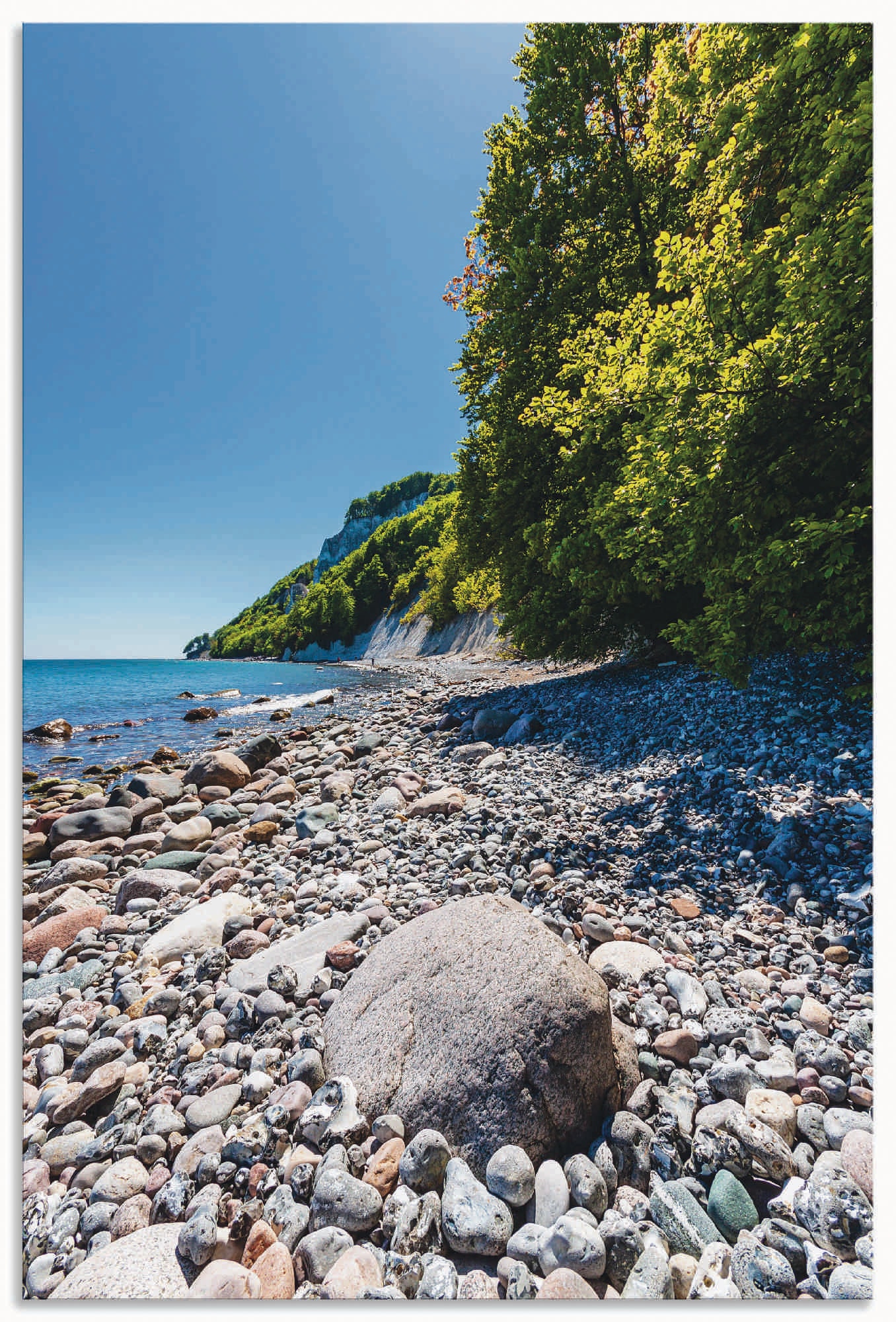 Artland Poster »Steine an der Ostseeküste Insel Rügen«, Küstenbilder, (1 St.), als Alubild, Leinwandbild, Wandaufkleber oder Poster in versch. Grössen von Artland