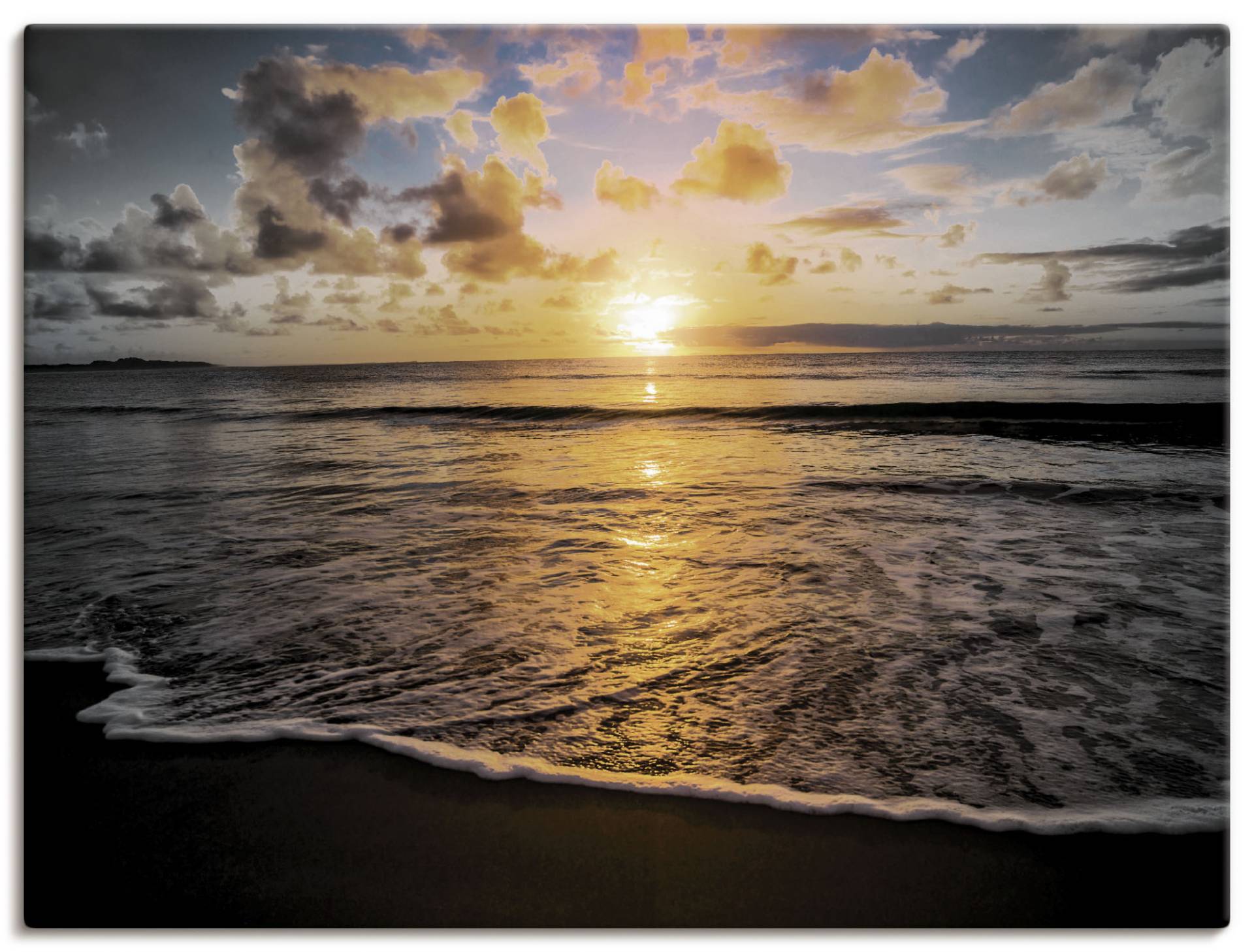 Artland Poster »Tropischer Sonnenuntergang am Strand«, Sonnenaufgang & -untergang, (1 St.), als Leinwandbild, Wandaufkleber oder Poster in versch. Grössen von Artland