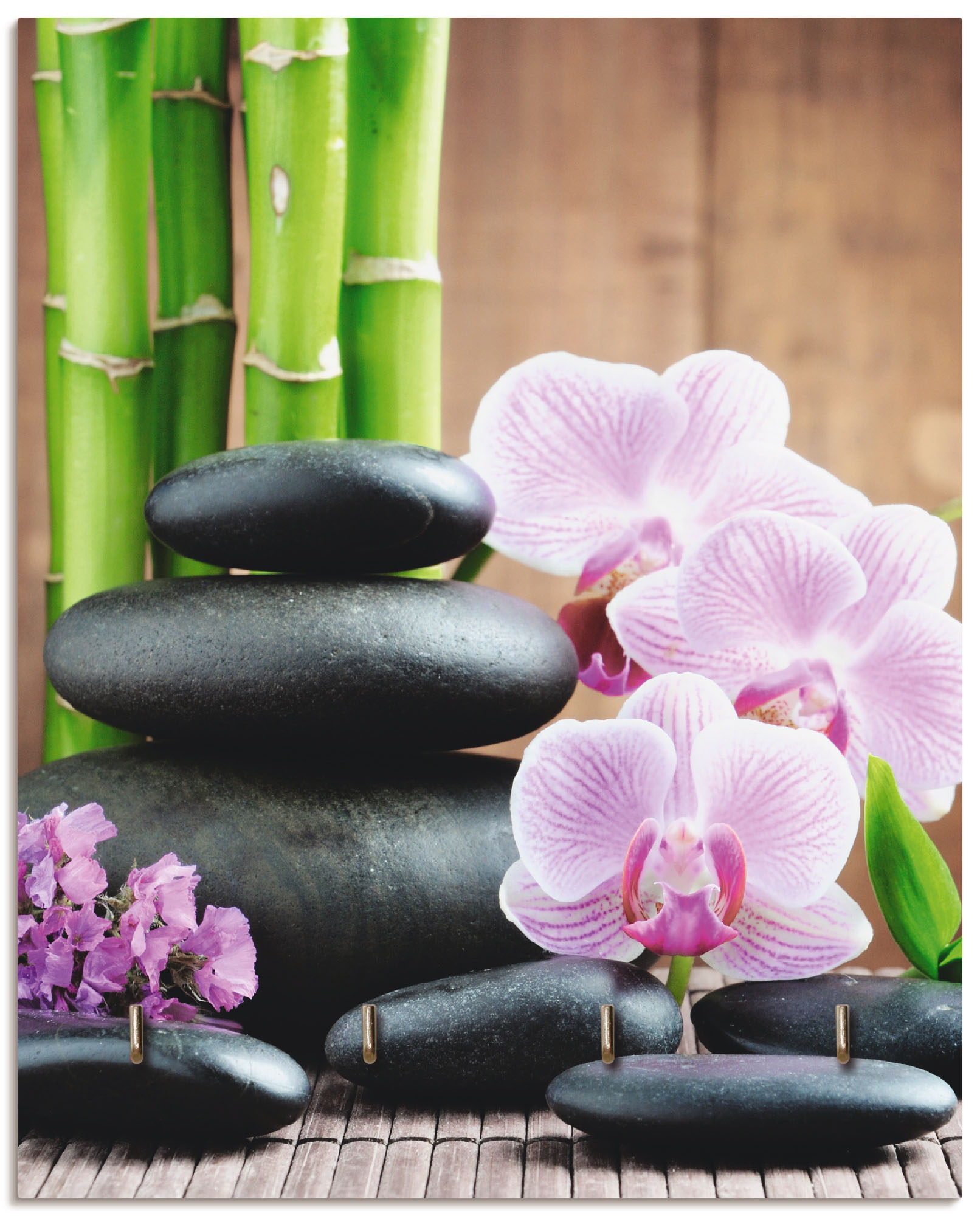 Artland Hakenleiste »Spa Konzept Zen Steinen Orchideen«, MDF Artland Hakenleiste »Spa Konzept Zen Steinen Orchideen«, MDF von Artland