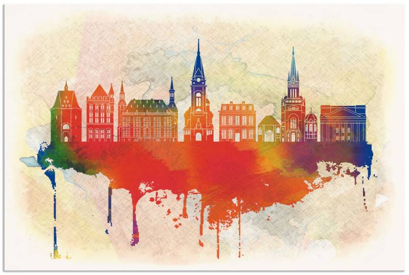 Artland Wandbild »Aachen Deutschland Skyline«, Deutschland, (1 St.), als Alubild, Leinwandbild, Wandaufkleber oder Poster in versch. Grössen von Artland