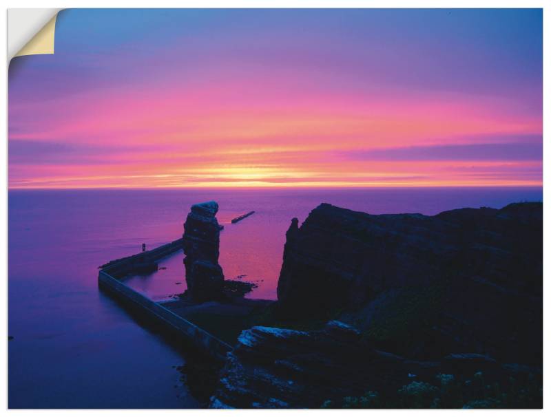 Artland Wandbild »Abend auf Helgoland«, Sonnenaufgang & -untergang, (1 St.), als Leinwandbild, Wandaufkleber oder Poster in versch. Grössen von Artland