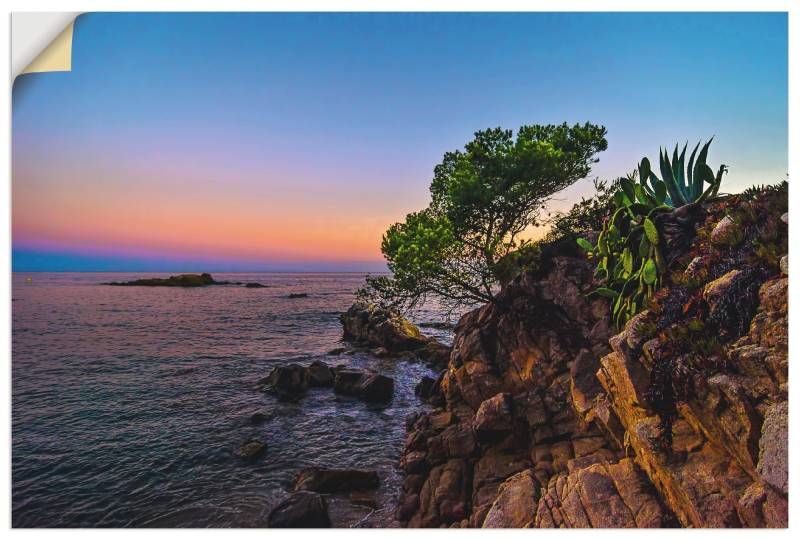 Artland Wandbild »Abendstimmung an der Costa Brava«, Küste, (1 St.), als Alubild, Leinwandbild, Wandaufkleber oder Poster in versch. Grössen von Artland