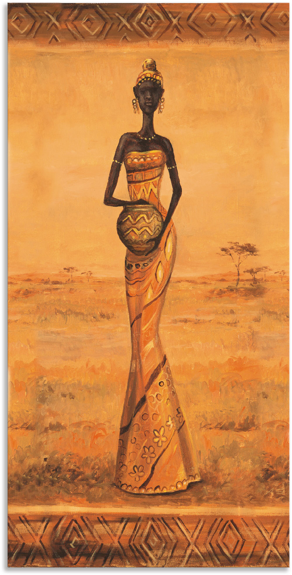 Artland Wandbild »Afrikanische Eleganz III«, Frau, (1 St.), als Alubild, Outdoorbild, Leinwandbild, Wandaufkleber, versch. Grössen von Artland