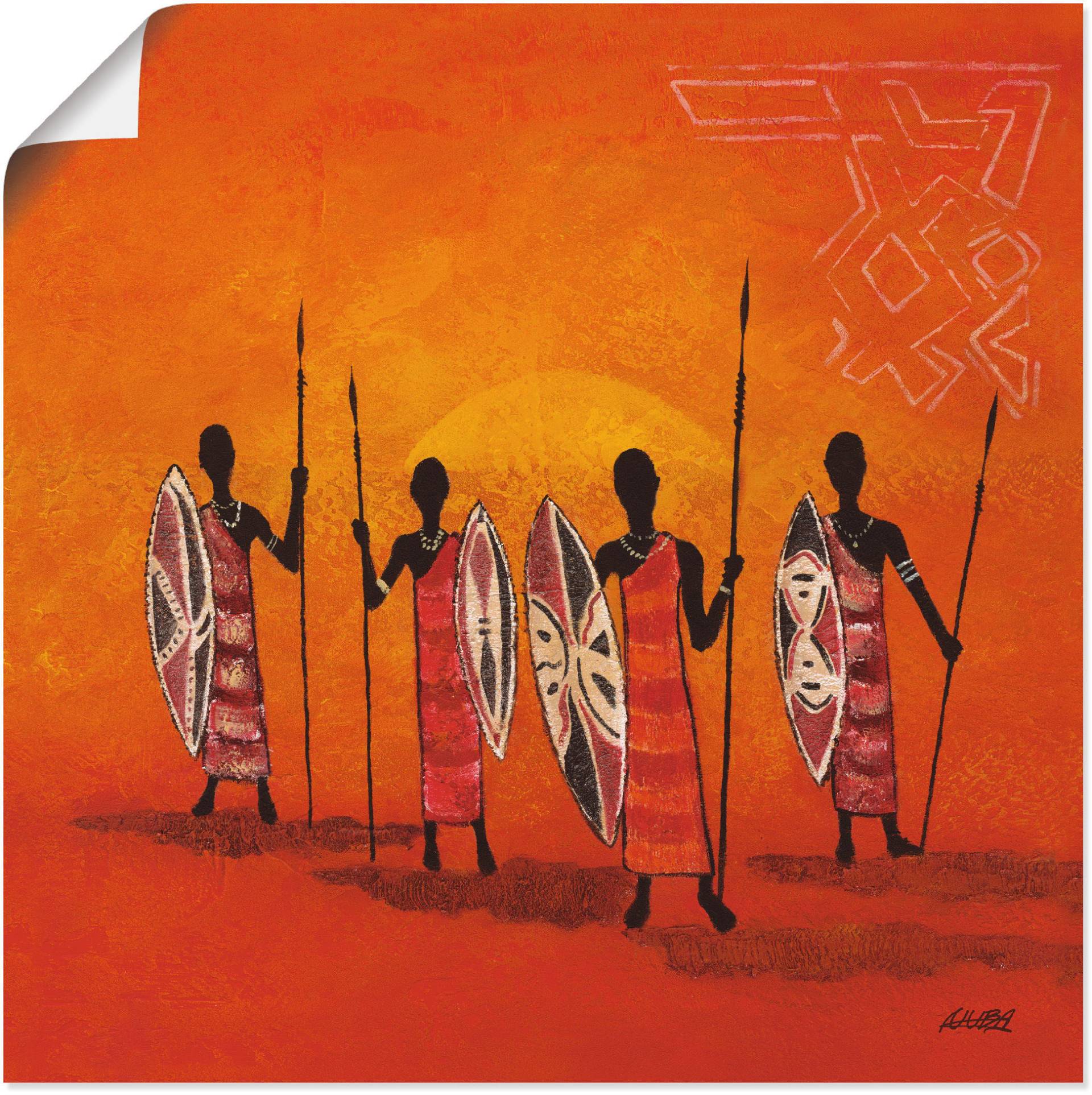 Artland Wandbild »Afrikanische Männer«, Mann, (1 St.), als Alubild, Outdoorbild, Poster in verschied. Grössen von Artland
