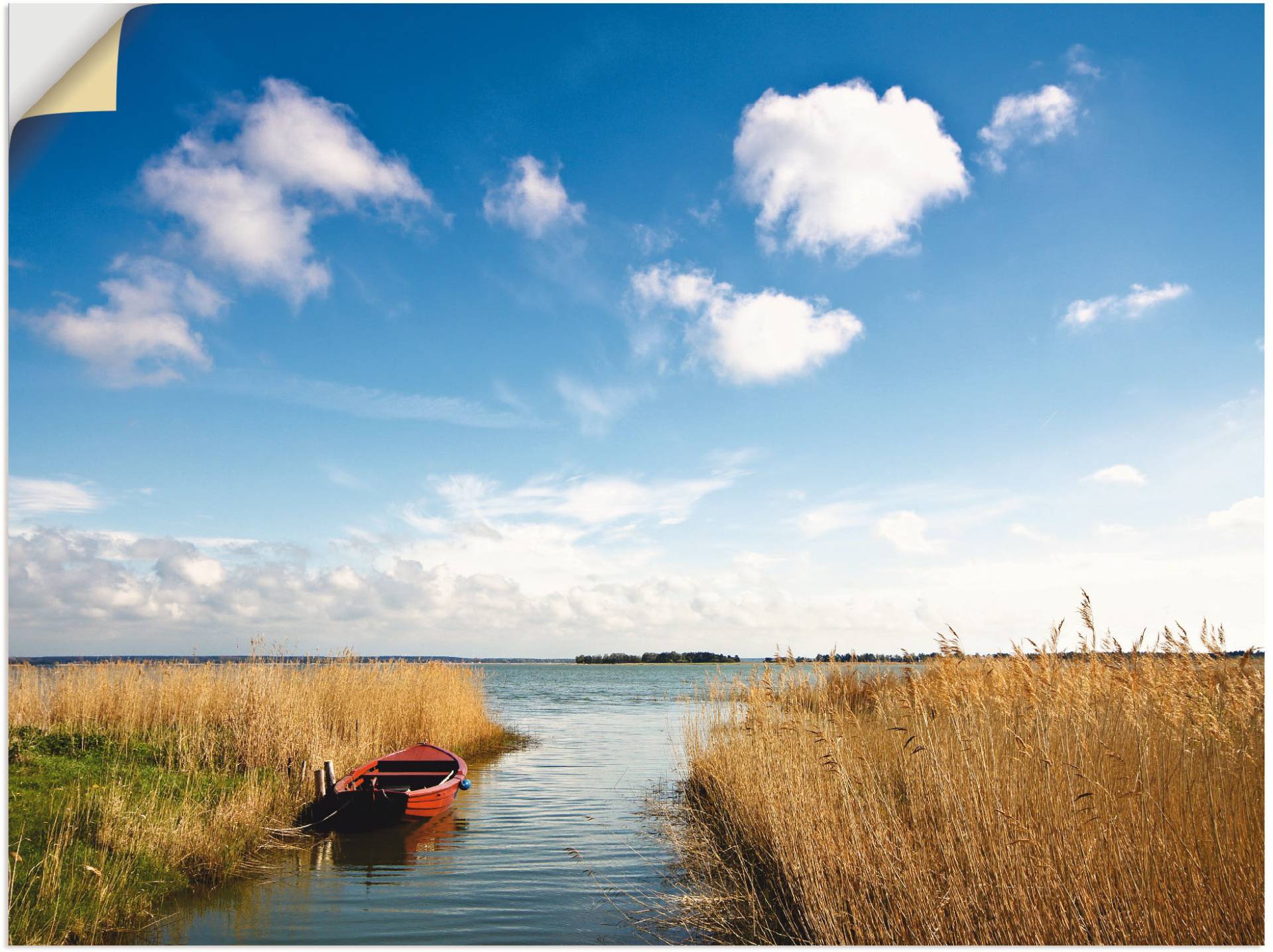 Artland Wandbild »Am Bodden bei Wiek (Fischland-Darss) I«, Küste, (1 St.), als Leinwandbild, Wandaufkleber oder Poster in versch. Grössen von Artland