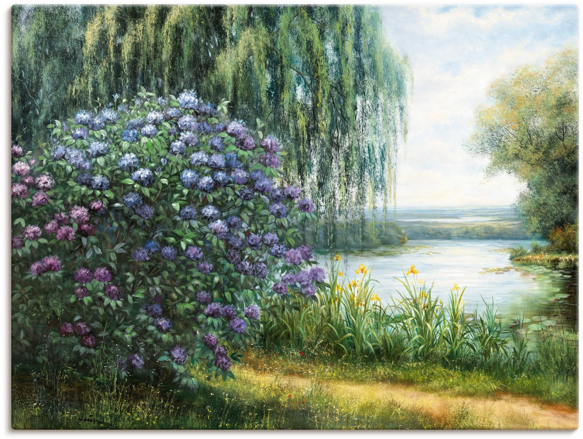 Artland Wandbild »Am See«, Seebilder, (1 St.), als Leinwandbild, Poster in verschied. Grössen von Artland