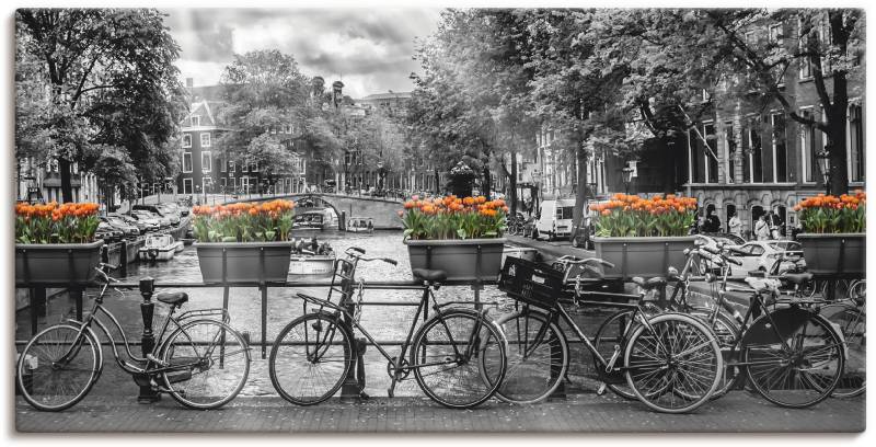 Artland Wandbild »Amsterdam Herengracht I«, Fahrräder, (1 St.), als Leinwandbild, Poster, Wandaufkleber in verschied. Grössen von Artland