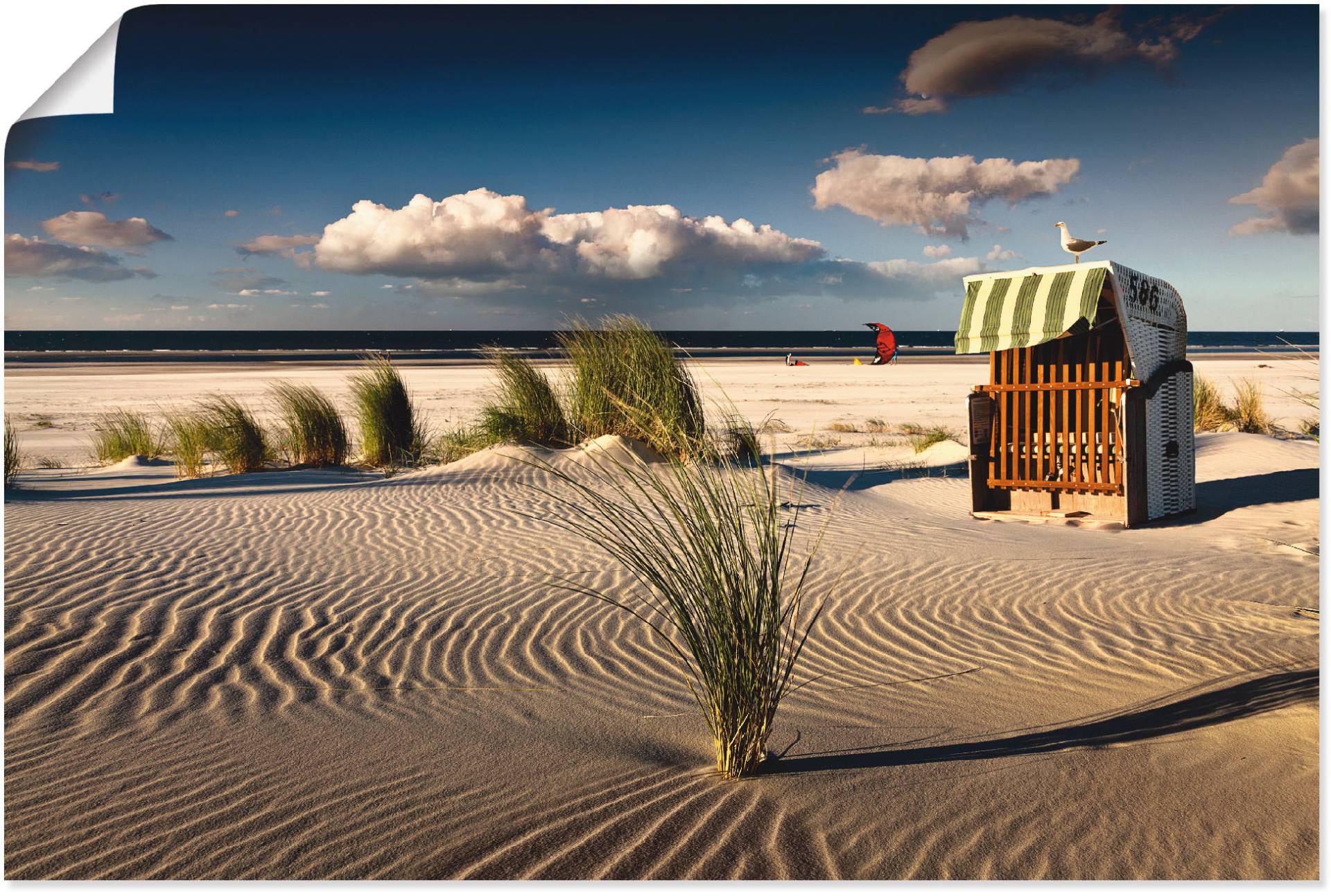 Artland Wandbild »An einem Sommerabend am Strand«, Küste, (1 St.), als Alubild, Outdoorbild, Leinwandbild, Poster in verschied. Grössen von Artland