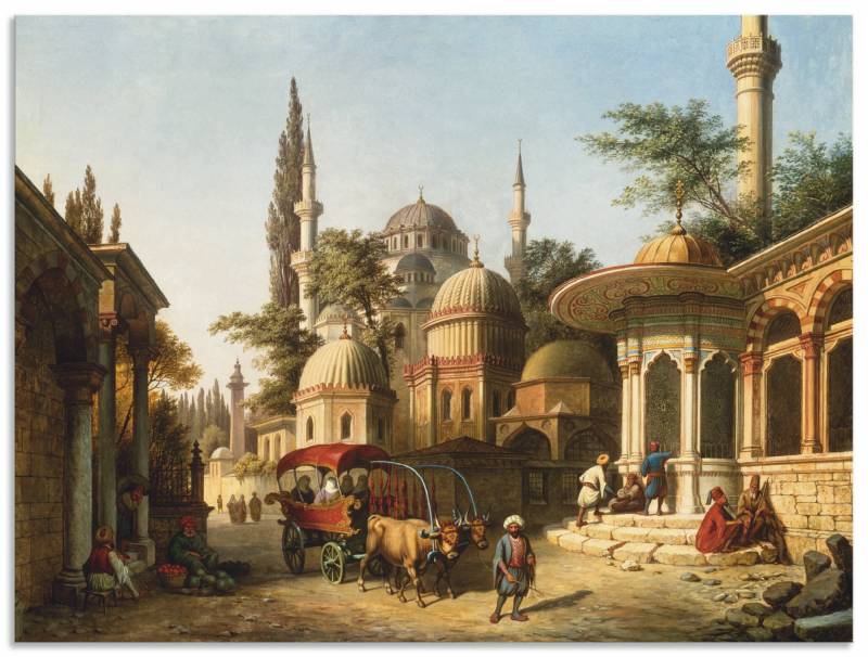 Artland Wandbild »Ansicht einer Moschee in Istanbul«, Gebäude, (1 St.), als Alubild, Outdoorbild, Leinwandbild, Poster in verschied. Grössen von Artland