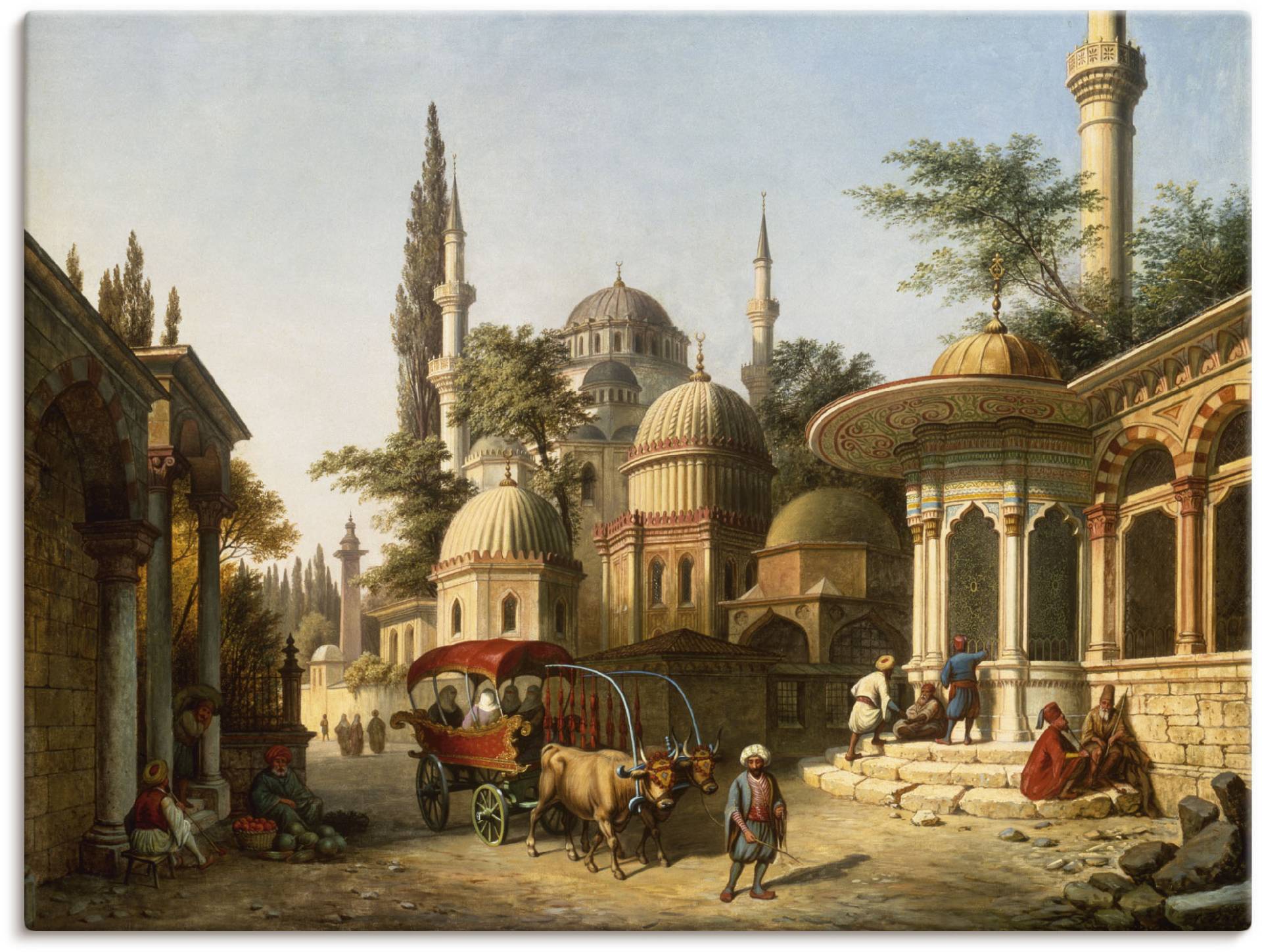 Artland Wandbild »Ansicht einer Moschee in Istanbul«, Gebäude, (1 St.), als Alubild, Outdoorbild, Leinwandbild, Poster in verschied. Grössen von Artland