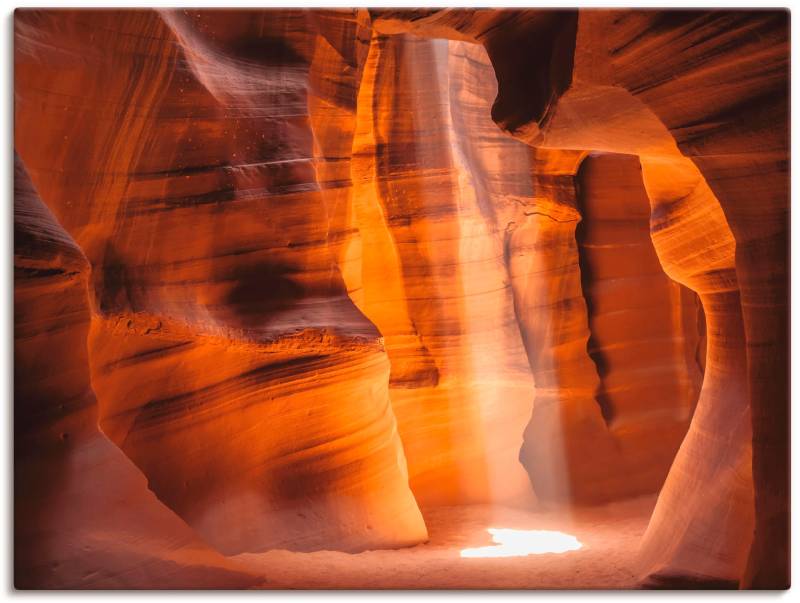 Artland Leinwandbild »Antelope Canyon Lichtsäule II«, Amerika, (1 St.), auf Keilrahmen gespannt von Artland