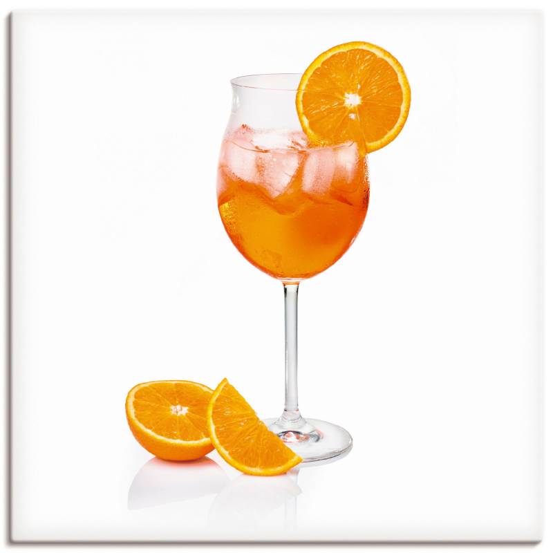 Artland Wandbild »Aperol Spritz mit einer Scheibe Orange«, Getränke, (1 St.), als Alubild, Outdoorbild, Leinwandbild, Poster, Wandaufkleber von Artland