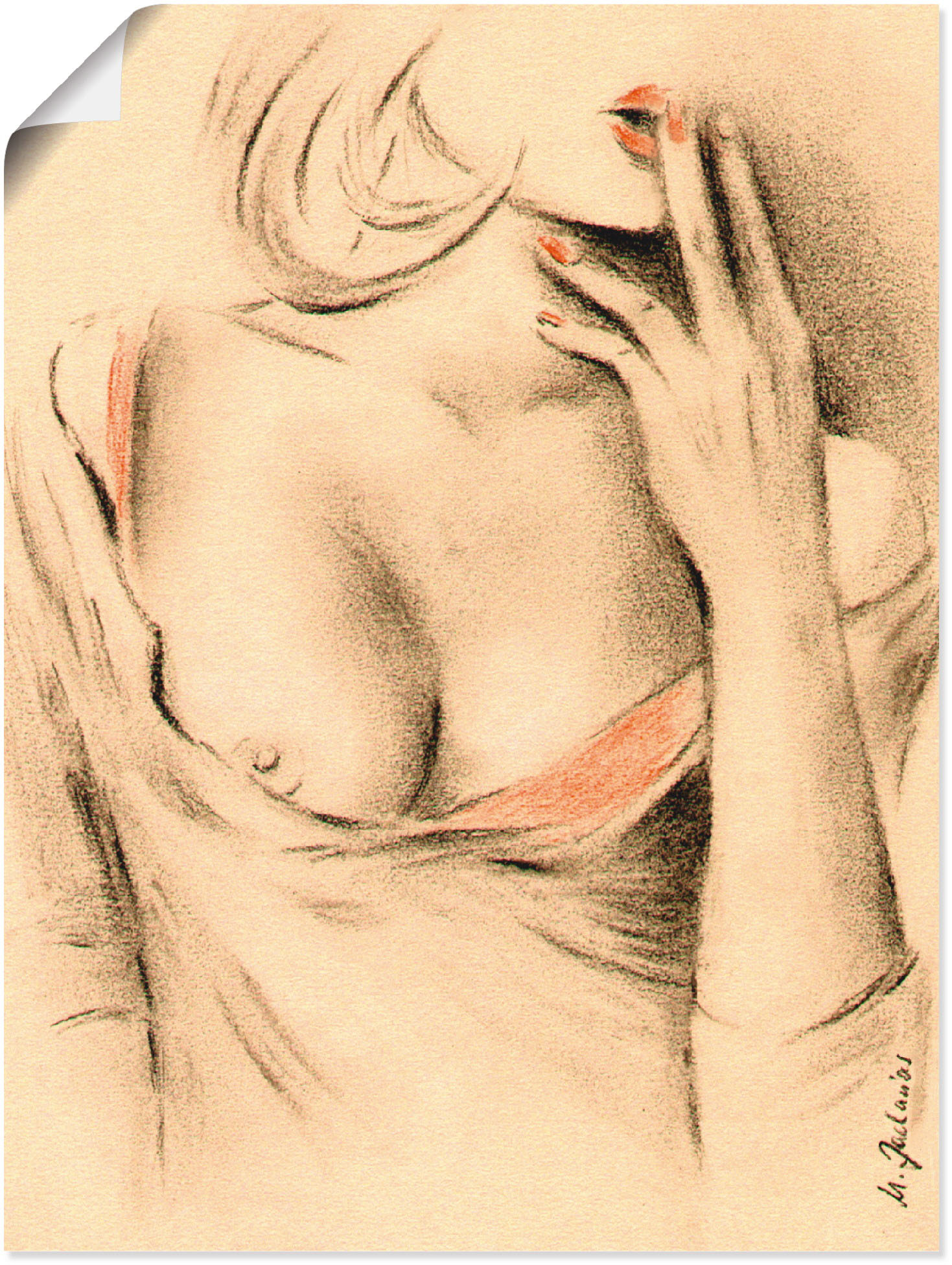 Artland Wandbild »Aphrodite der Moderne«, Frau, (1 St.), als Leinwandbild, Poster, Wandaufkleber in verschied. Grössen von Artland