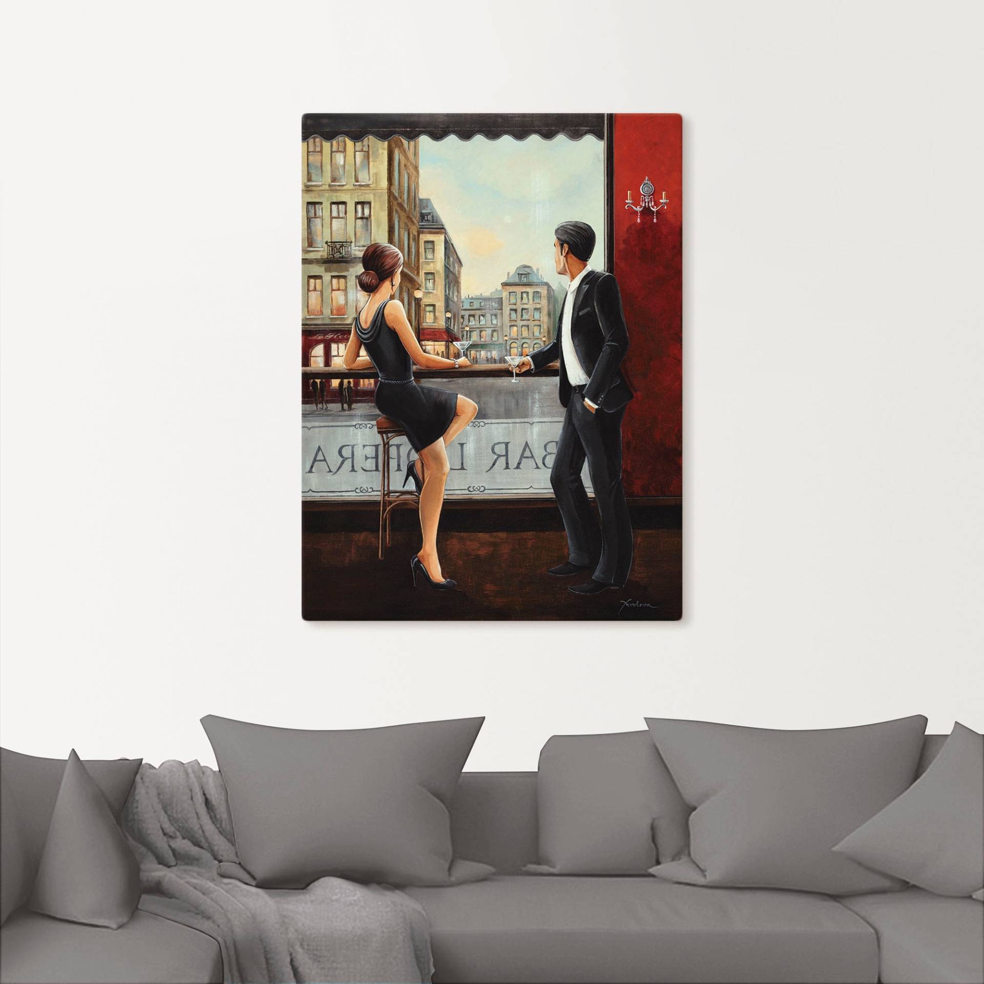 Artland Wandbild »Bar«, Bar & Lounges, (1 St.), als Alubild, Outdoorbild, Leinwandbild, Poster, Wandaufkleber von Artland