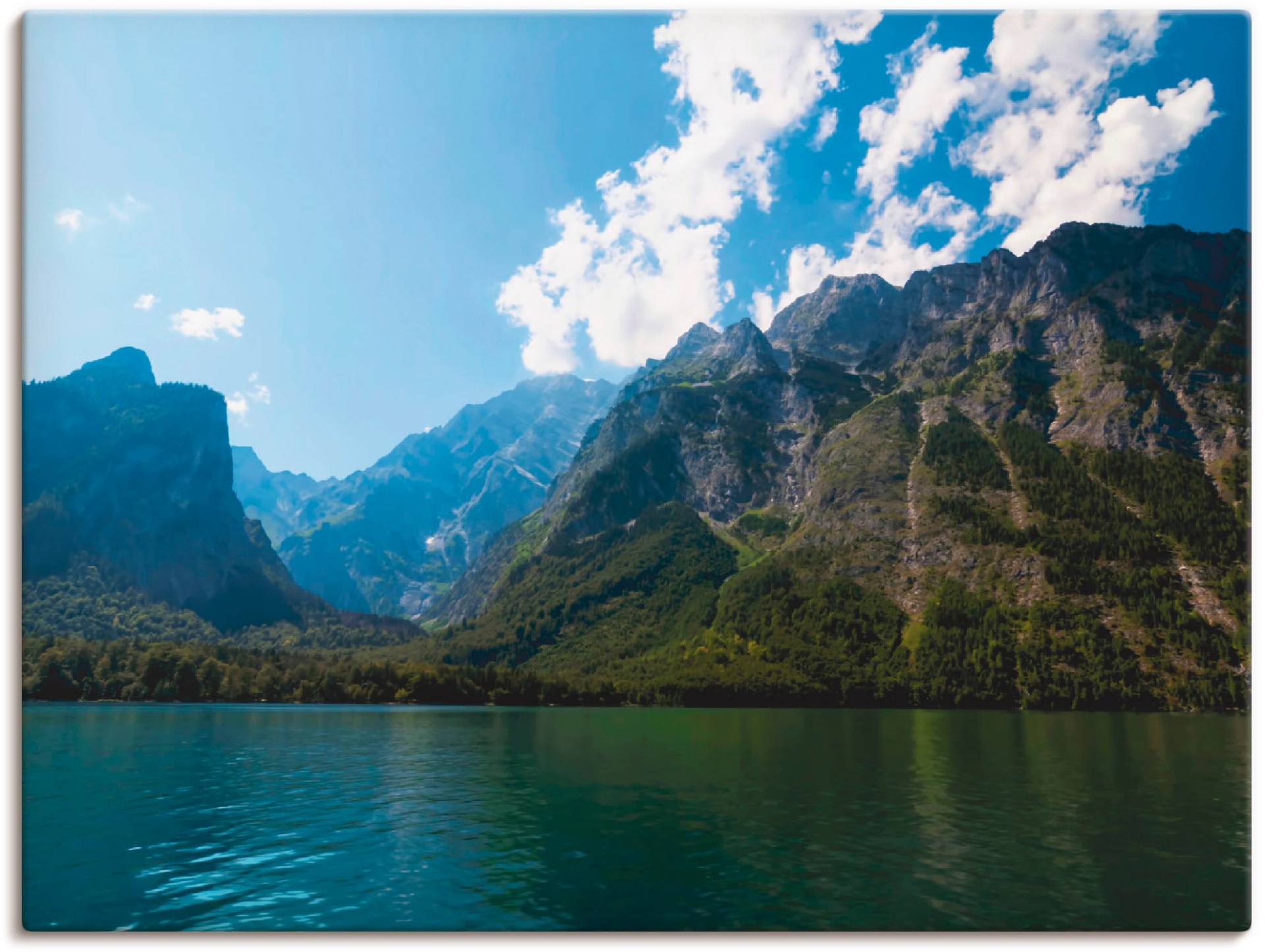 Artland Wandbild »Berge und Königssee«, Berge, (1 St.), als Leinwandbild, Wandaufkleber oder Poster in versch. Grössen von Artland