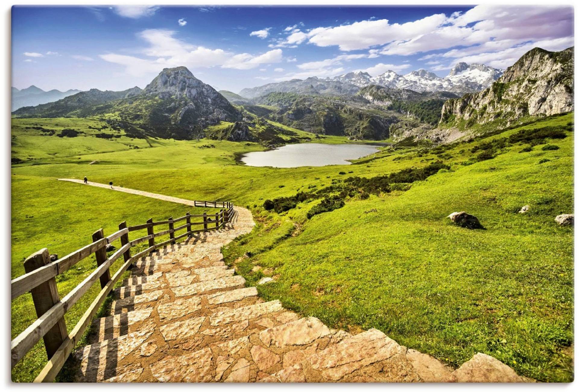 Artland Leinwandbild »Berglandschaft in Asturien«, Berge & Alpenbilder, (1 St.), auf Keilrahmen gespannt von Artland