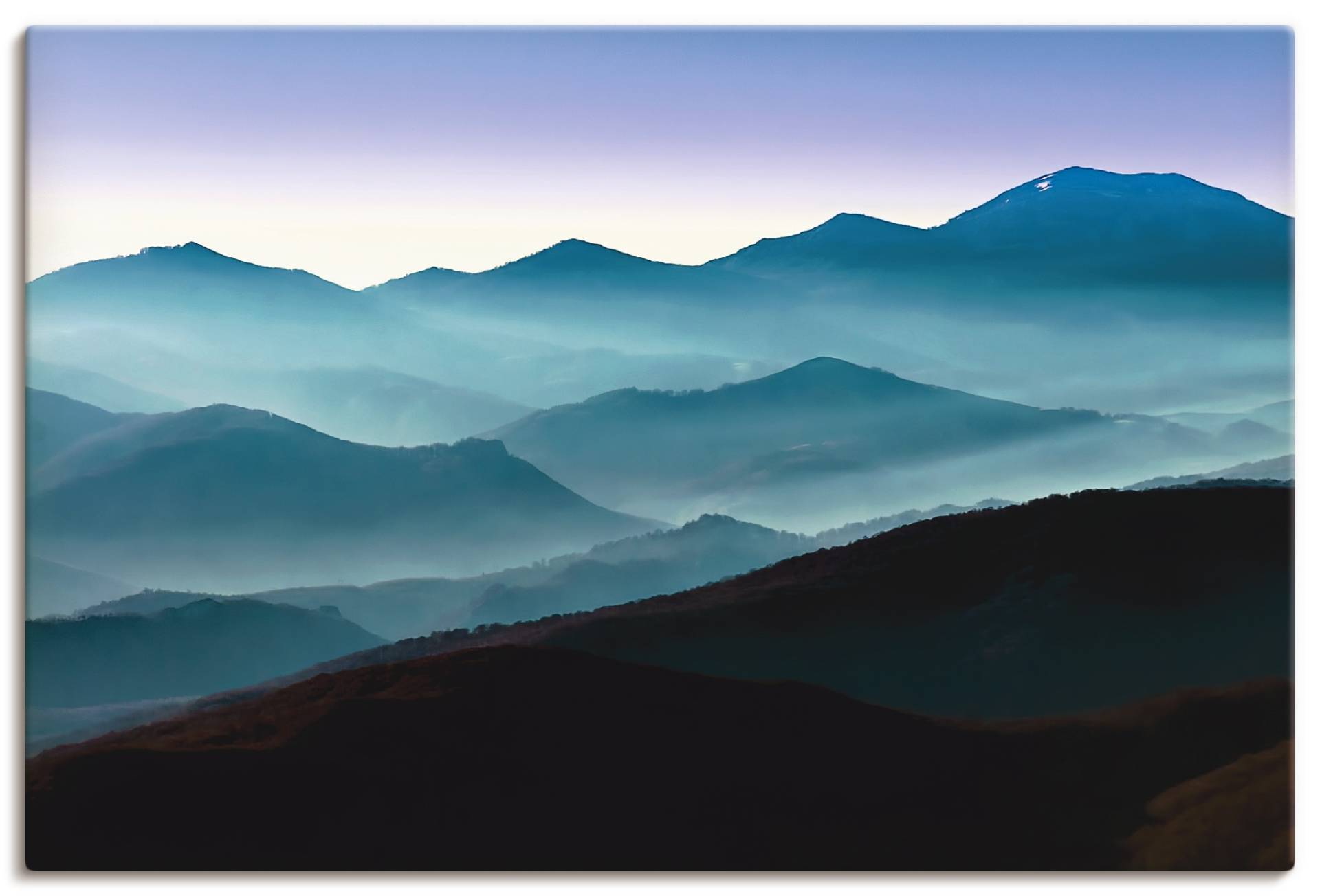 Artland Leinwandbild »Bergpanorama in Asturien«, Berge, (1 St.), auf Keilrahmen gespannt von Artland