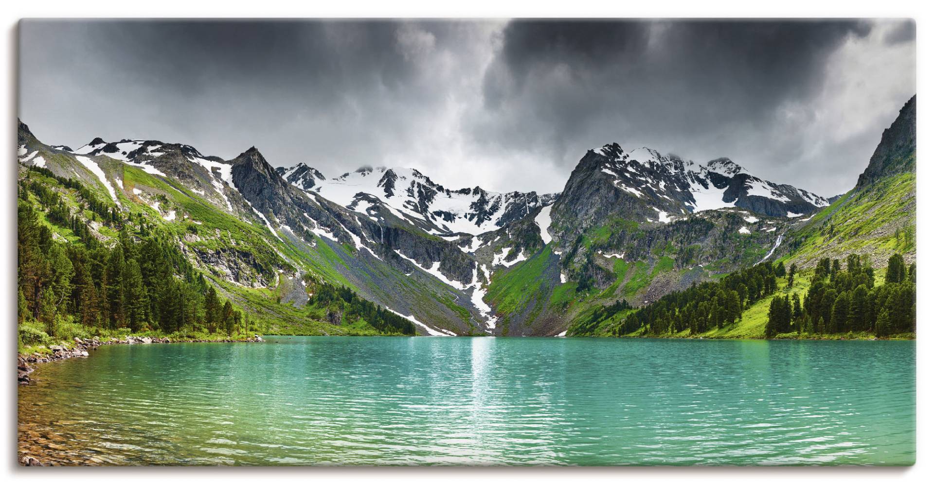 Artland Wandbild »Bergsee«, Berge, (1 St.), als Alubild, Outdoorbild, Leinwandbild, Poster in verschied. Grössen von Artland