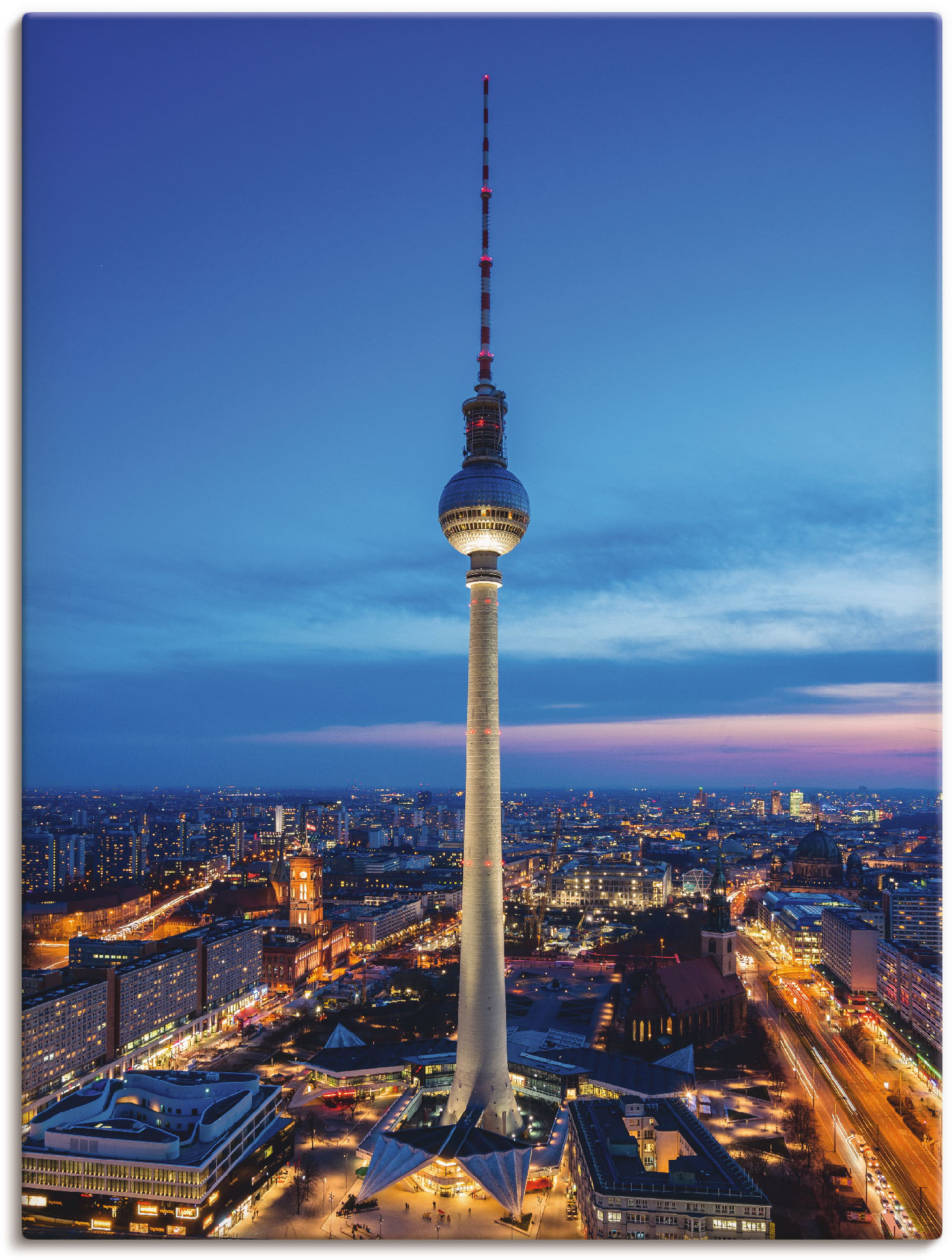 Artland Wandbild »Berlin Fernsehturm«, Deutschland, (1 St.), als Leinwandbild in verschied. Grössen von Artland