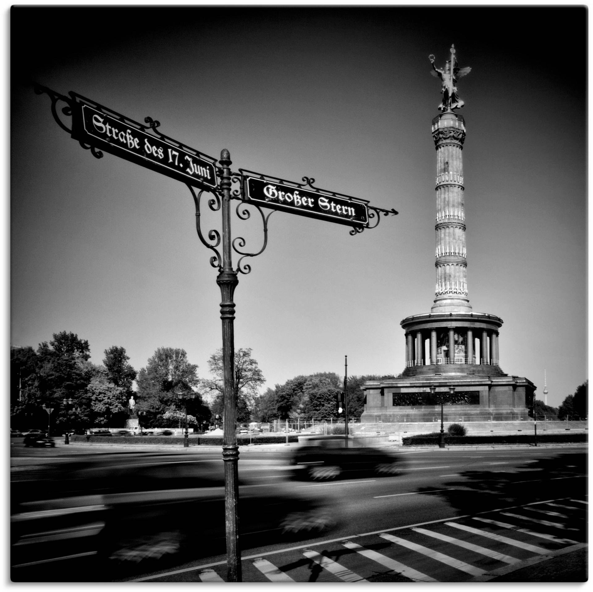 Artland Leinwandbild »Berlin Siegessäule III«, Gebäude, (1 St.), auf Keilrahmen gespannt von Artland