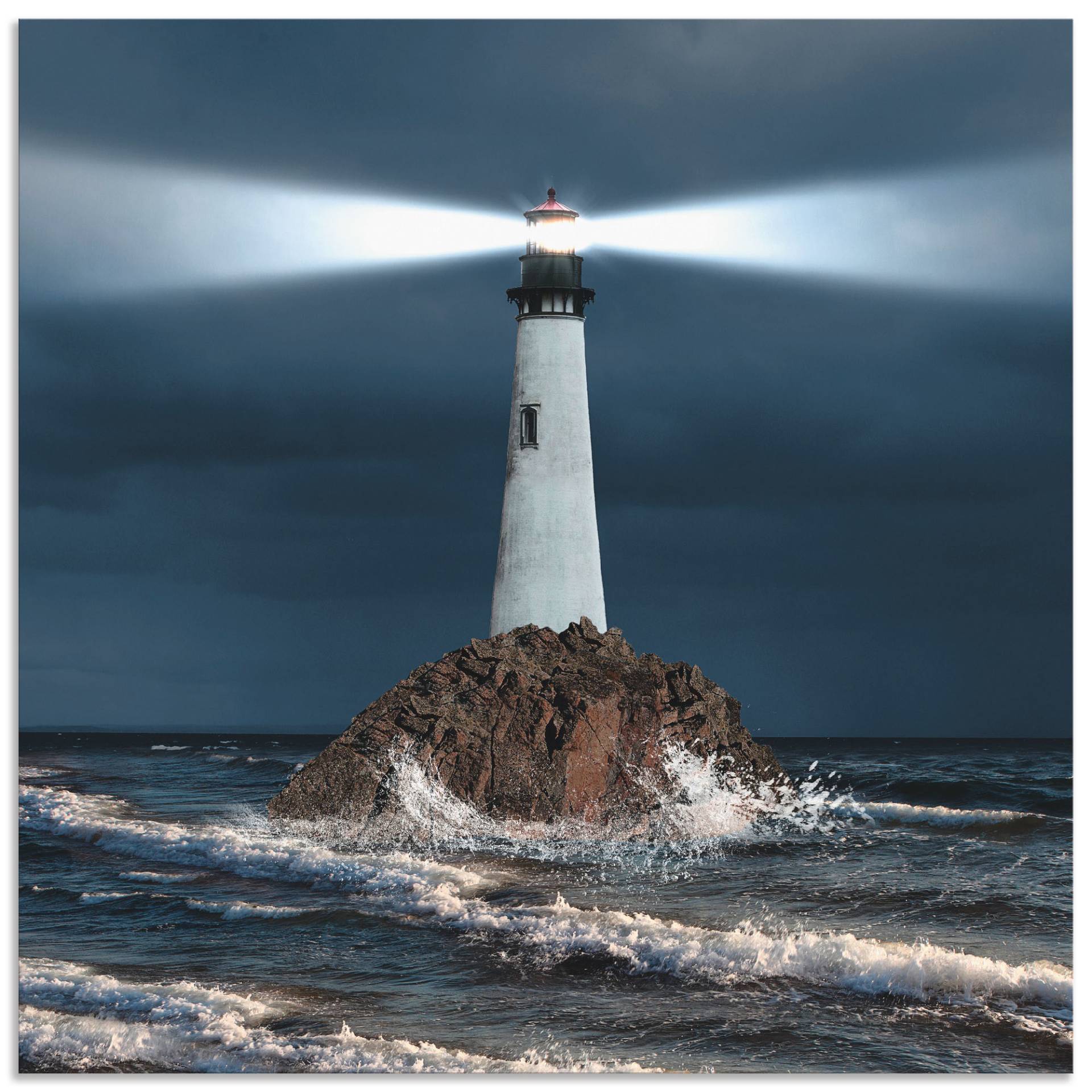 Artland Wandbild »Bild von Leuchtturm mit Lichtstrahl«, Gebäude, (1 St.), als Alubild, Outdoorbild, Leinwandbild, Poster, Wandaufkleber Artland Wandbild »Bild von Leuchtturm mit Lichtstrahl«, Gebäude, (1 St.), als Alubild, Outdoorbild, Leinwandbild, Poster, Wandaufkleber von Artland