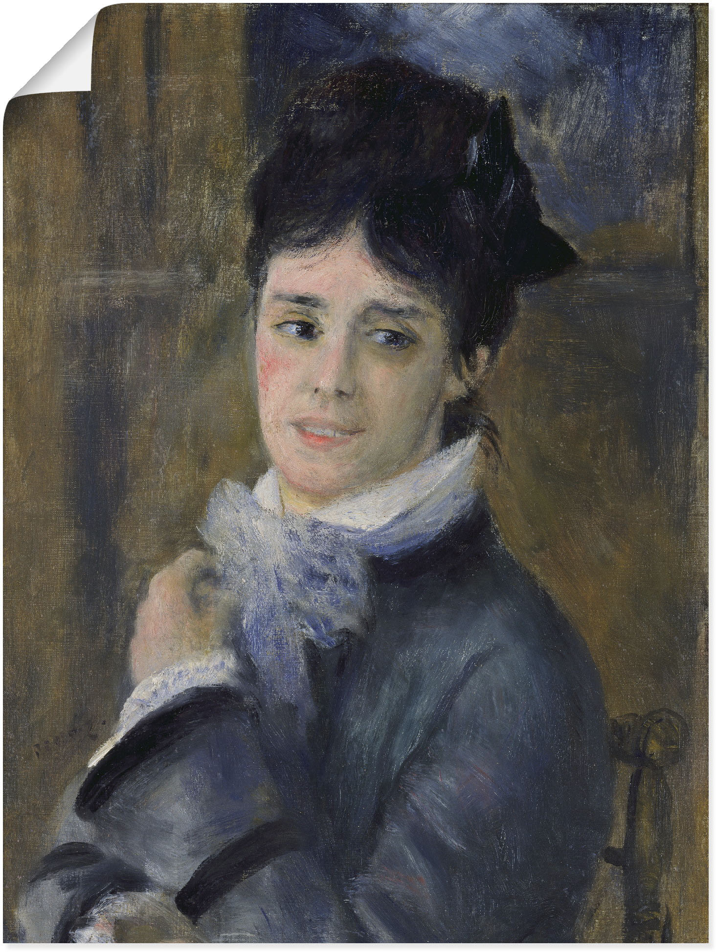 Artland Kunstdruck »Bildnis der Madame Claude Monet. 1872«, Frau, (1 St.), als Leinwandbild, Wandaufkleber oder Poster in versch. Grössen von Artland