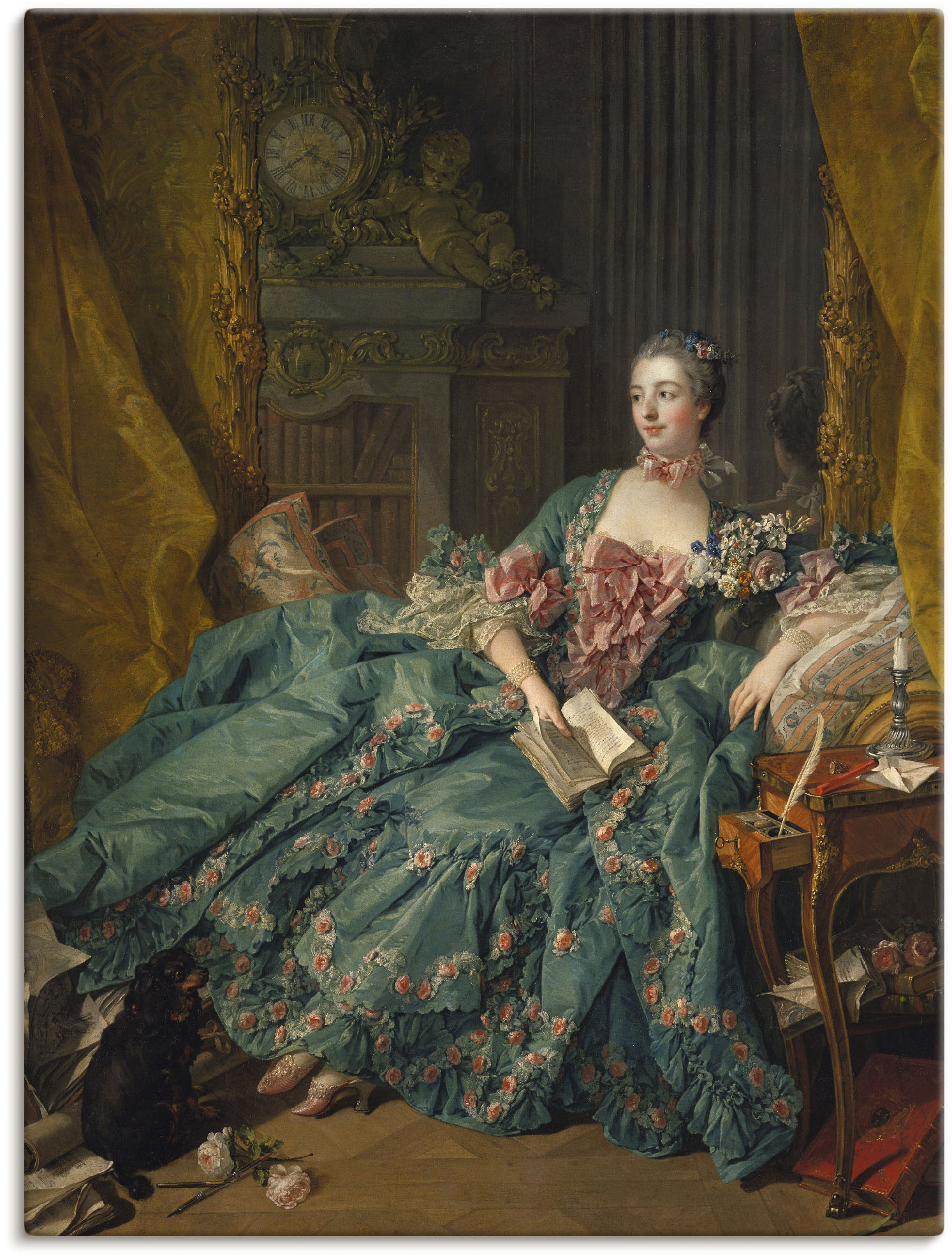 Artland Wandbild »Bildnis der Marquise de Pompadour. 1756«, Frau, (1 St.), als Leinwandbild, Poster in verschied. Grössen von Artland