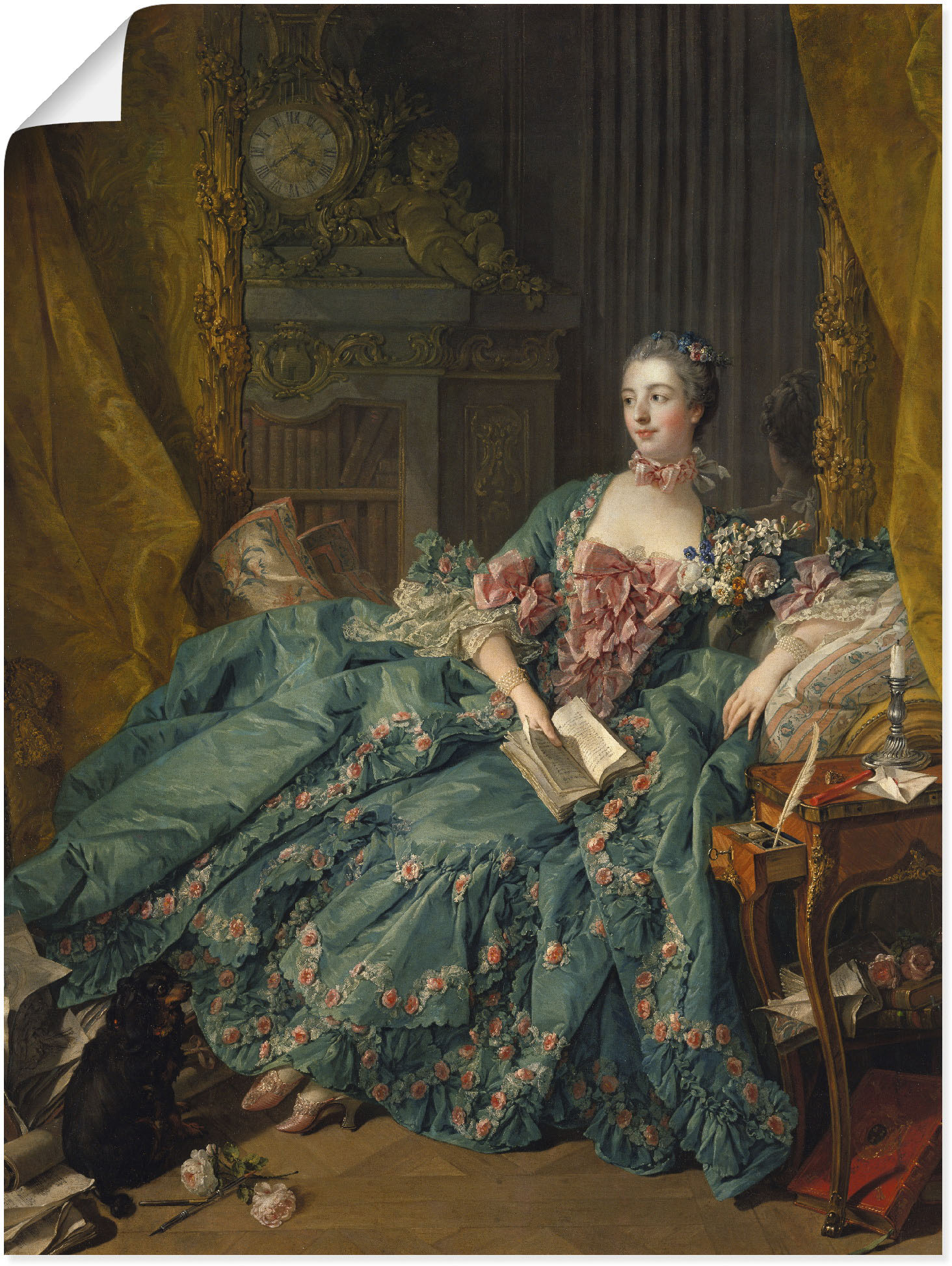 Artland Wandbild »Bildnis der Marquise de Pompadour. 1756«, Frau, (1 St.), als Leinwandbild, Poster in verschied. Grössen von Artland