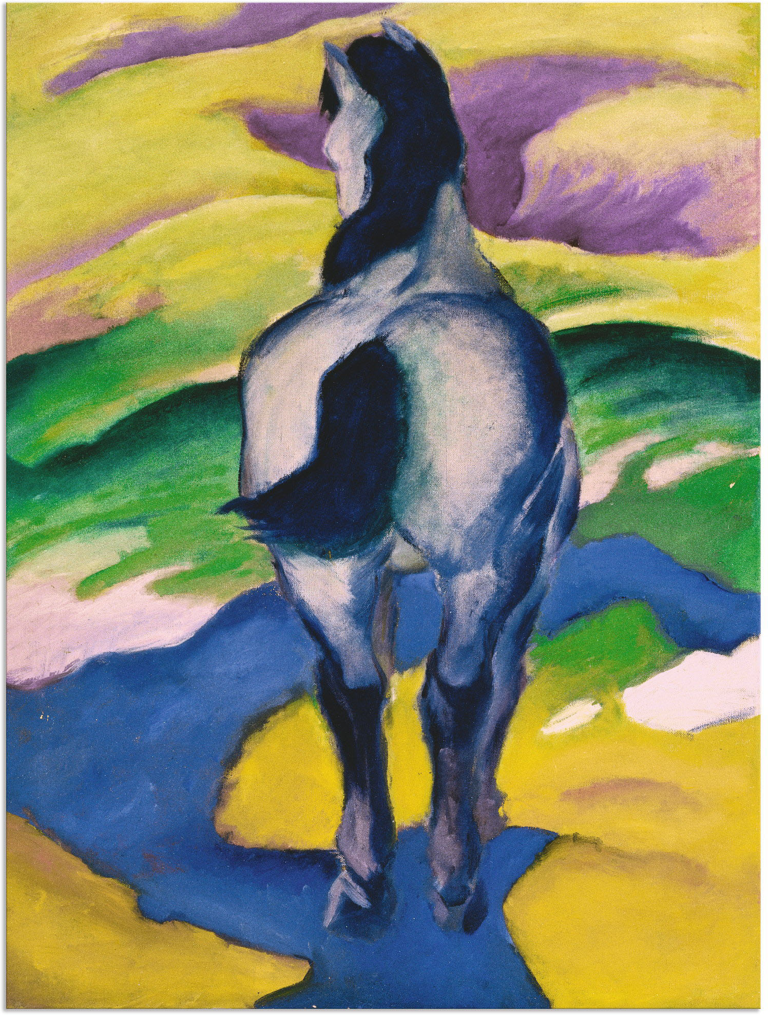 Artland Wandbild »Blaues Pferd II. 1911«, Haustiere, (1 St.), als Alubild, Leinwandbild, Wandaufkleber oder Poster in versch. Grössen von Artland