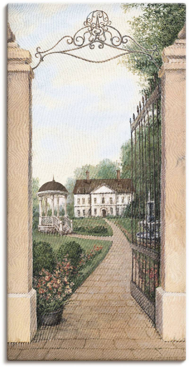 Artland Wandbild »Blick auf Gutshaus«, Gebäude, (1 St.), als Leinwandbild, Poster in verschied. Grössen von Artland