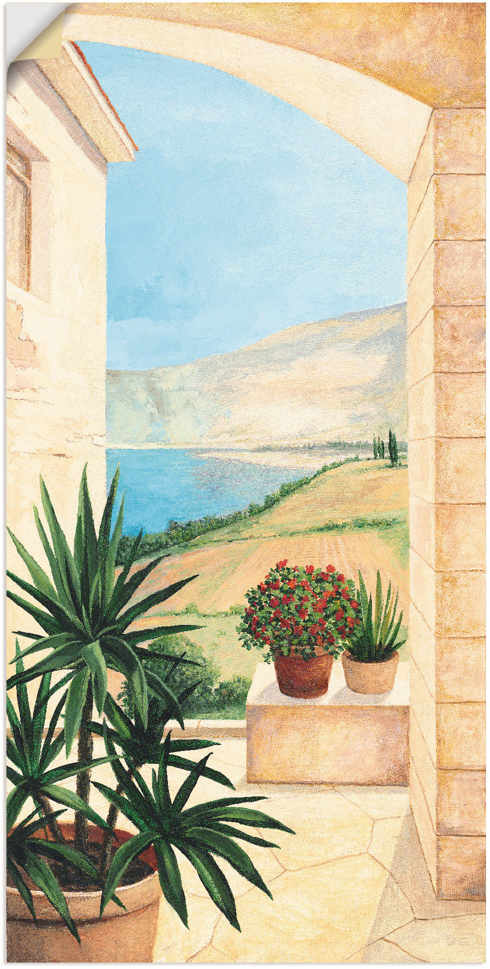 Artland Wandbild »Blick auf Toskanalandschaft«, Fensterblick, (1 St.), als Alubild, Outdoorbild, Leinwandbild, Poster, Wandaufkleber Artland Wandbild »Blick auf Toskanalandschaft«, Fensterblick, (1 St.), als Alubild, Outdoorbild, Leinwandbild, Poster, Wandaufkleber von Artland