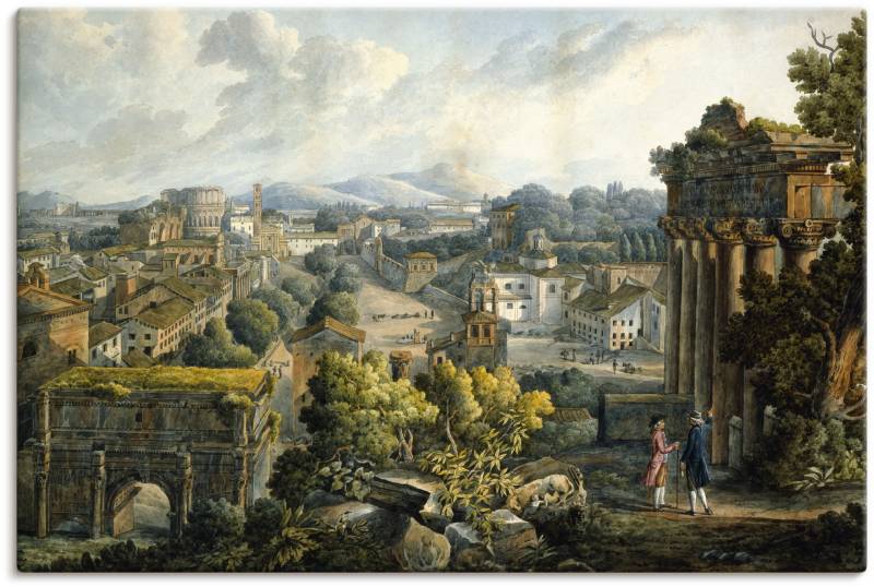 Artland Wandbild »Blick auf das Forum Romanum«, Gebäude, (1 St.), als Alubild, Leinwandbild, Wandaufkleber oder Poster in versch. Grössen von Artland