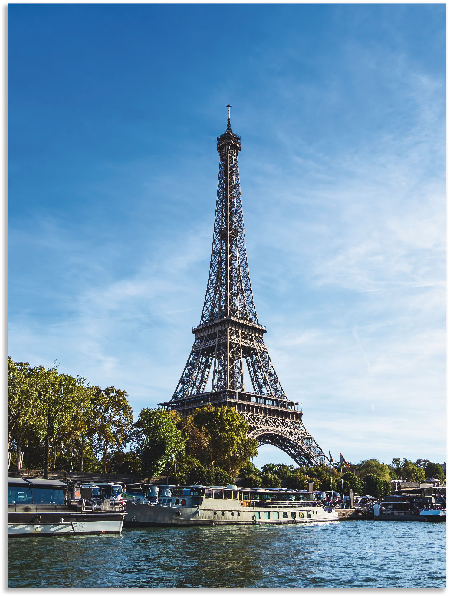 Artland Wandbild »Blick auf den Eiffelturm in Paris I«, Gebäude, (1 St.), als Alubild, Leinwandbild, Wandaufkleber oder Poster in versch. Grössen von Artland