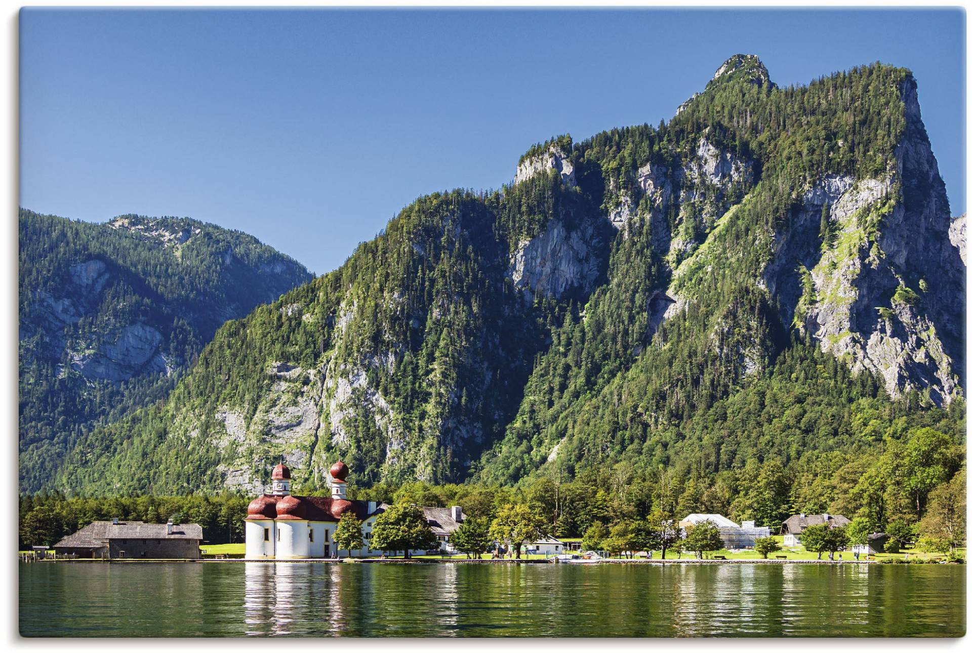 Artland Wandbild »Blick auf den Königssee«, Berge & Alpenbilder, (1 St.), als Alubild, Outdoorbild, Leinwandbild, Poster in verschied. Grössen von Artland