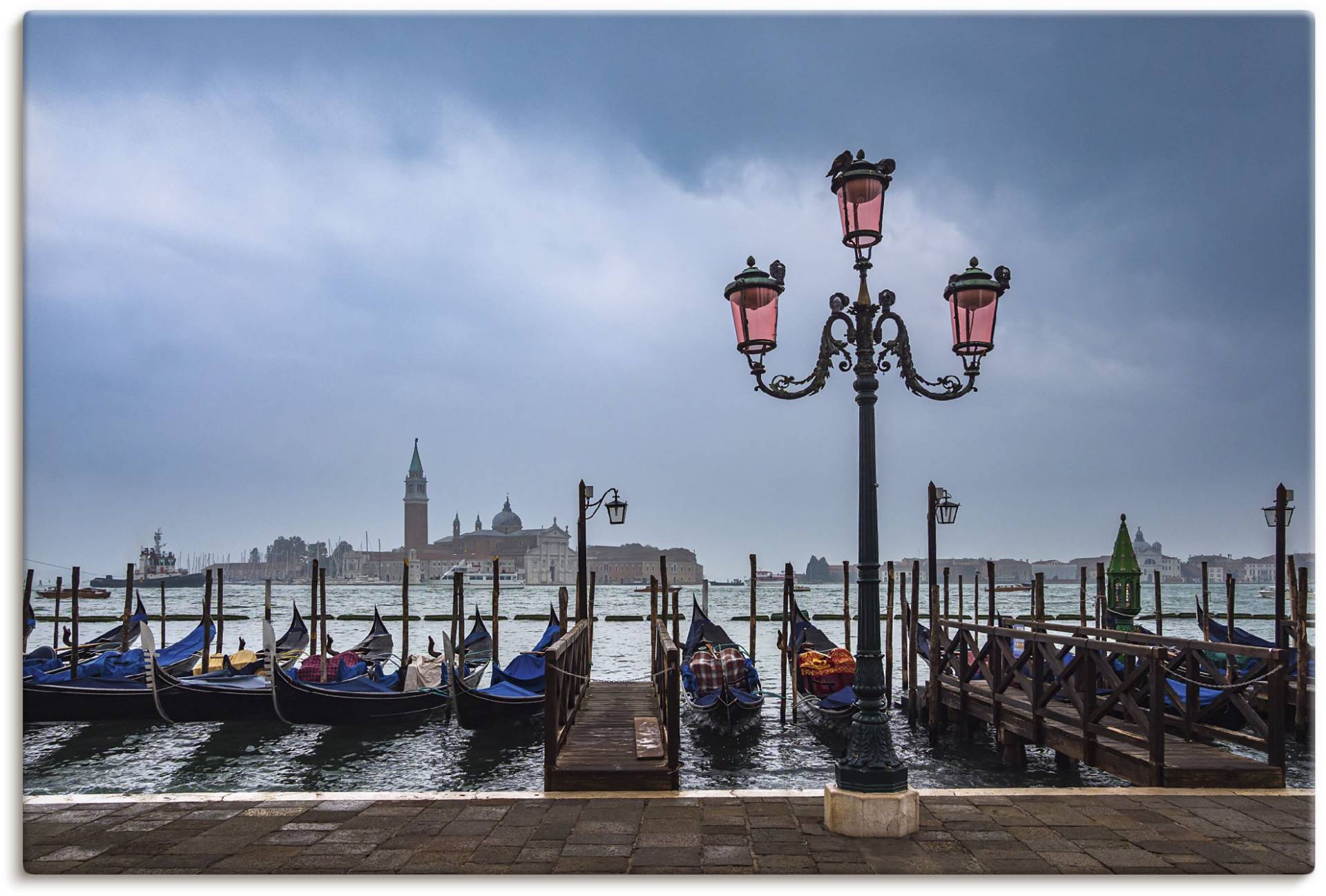 Artland Wandbild »Blick auf die Insel San Giorgio Maggiore«, Venedig, (1 St.), auf Keilrahmen gespannt von Artland