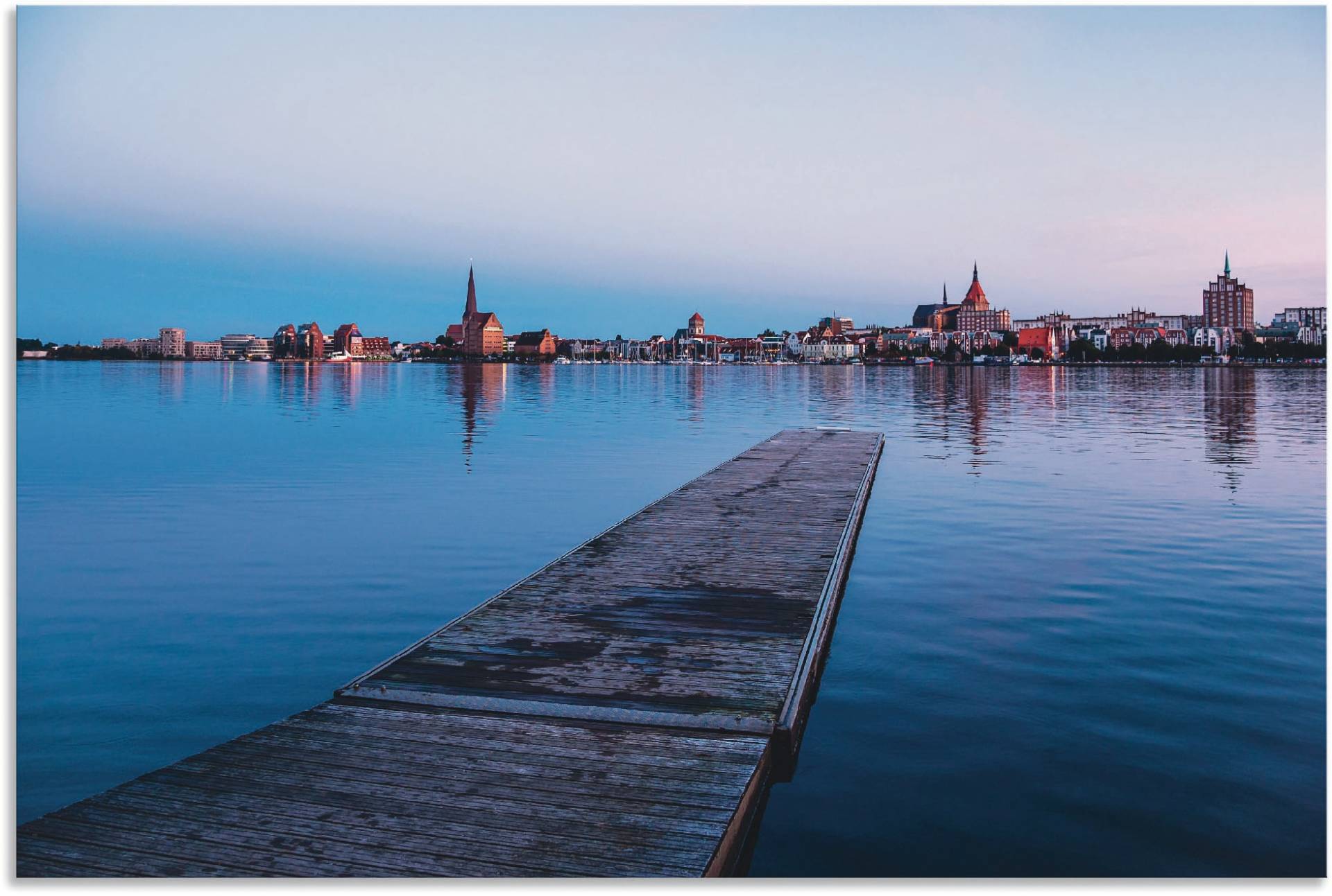 Artland Wandbild »Blick auf historische Gebäude Venedig II«, Rostock, (1 St.), als Alubild, Leinwandbild, Wandaufkleber oder Poster in versch. Grössen von Artland