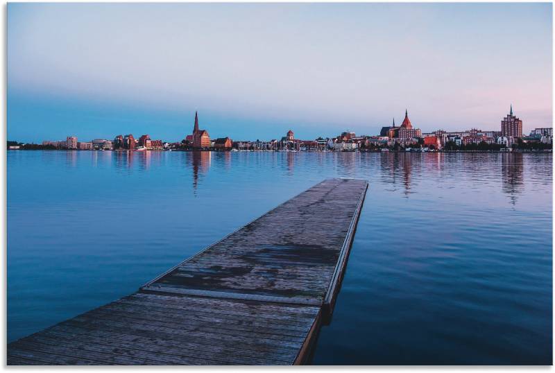 Artland Wandbild »Blick auf historische Gebäude Venedig II«, Rostock, (1 St.), als Alubild, Leinwandbild, Wandaufkleber oder Poster in versch. Grössen von Artland