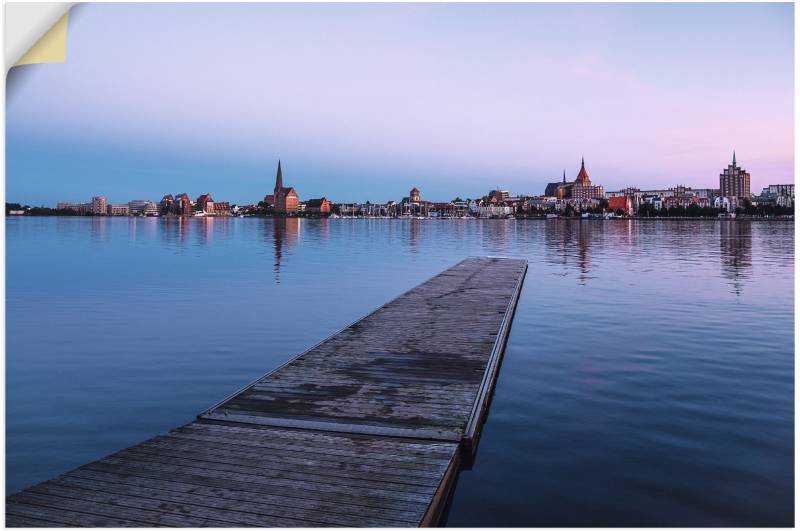 Artland Wandbild »Blick auf historische Gebäude Venedig II«, Rostock, (1 St.), als Alubild, Leinwandbild, Wandaufkleber oder Poster in versch. Grössen von Artland