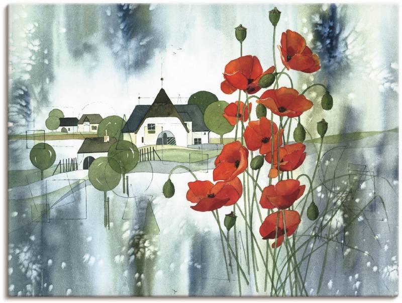 Artland Leinwandbild »Blühender Mohn«, Blumen, (1 St.), auf Keilrahmen gespannt von Artland